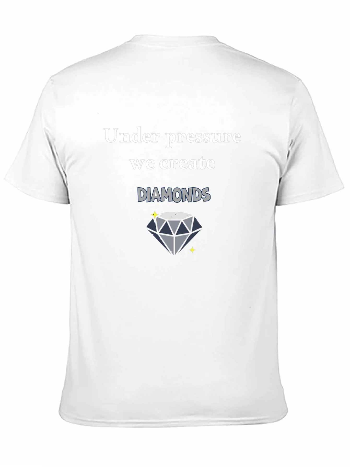 Under Pressure We Create Diamonds Black T-Shirt