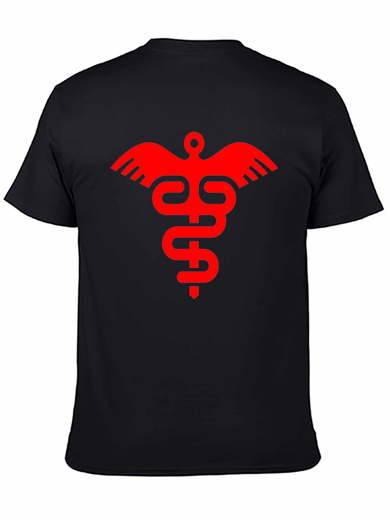 Medical Symbol Graphic Tee - Stylish Black T-Shirt