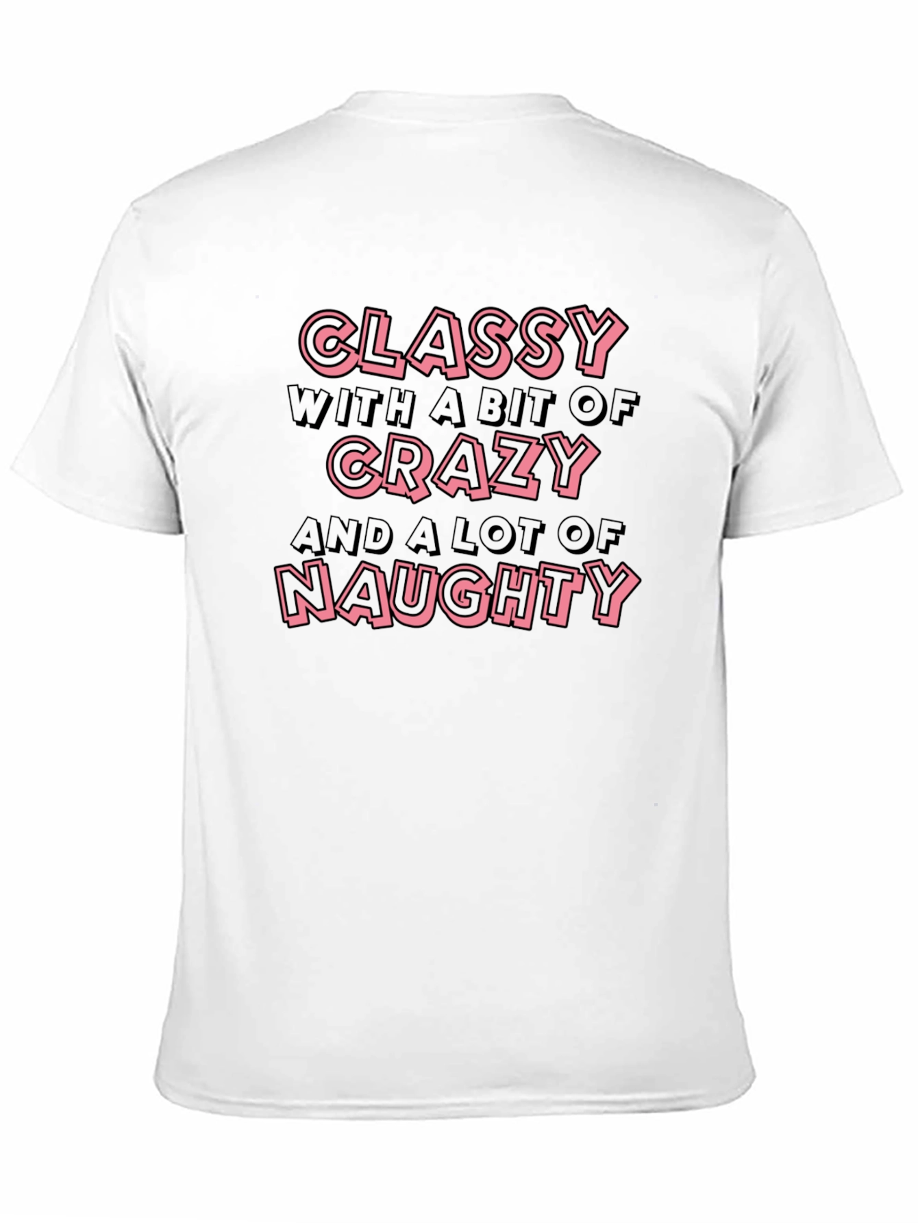 Classy Crazy Naughty Graphic Tee - Mens Black T-Shirt