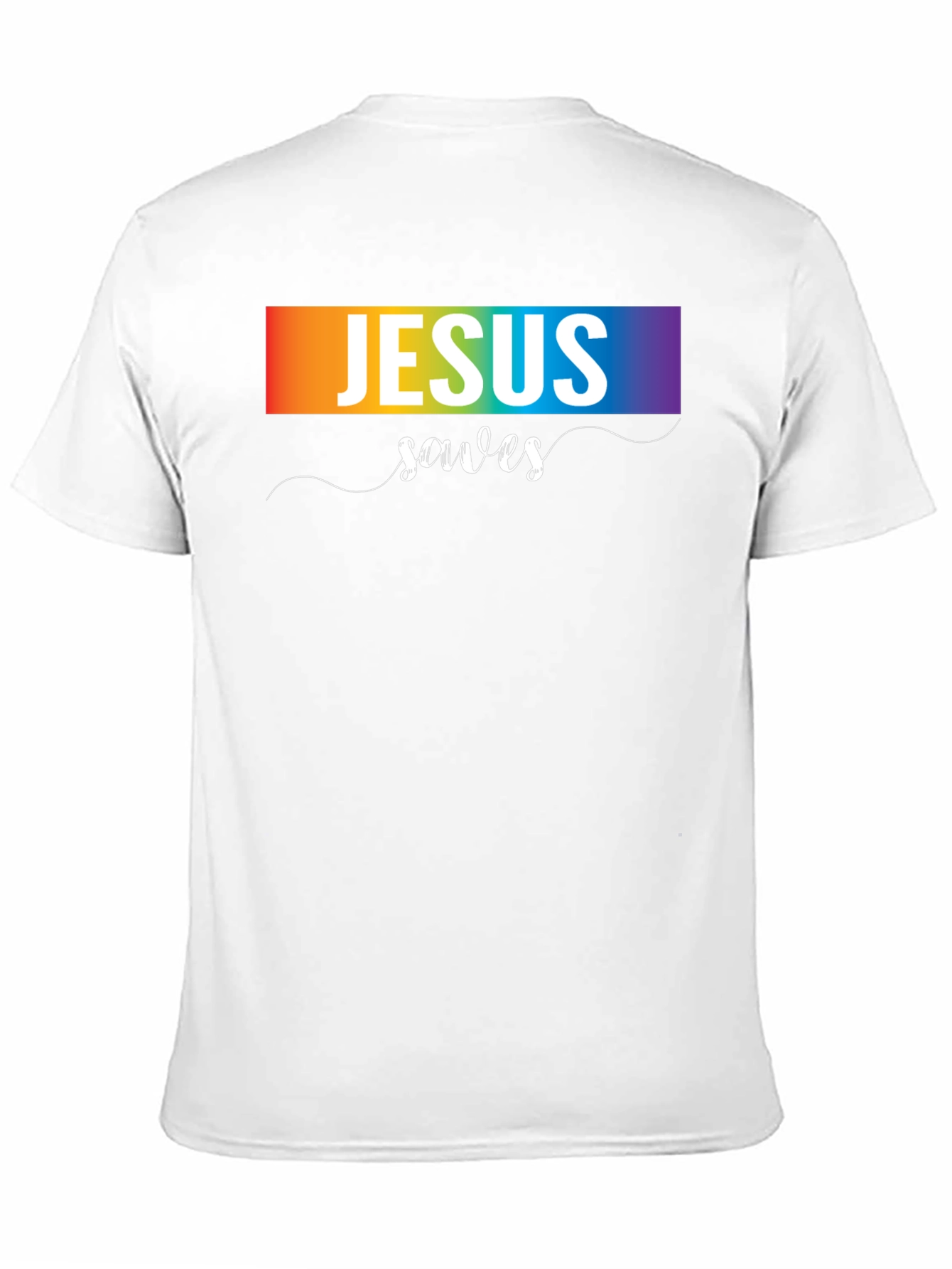 Jesus Saves Rainbow T-Shirt