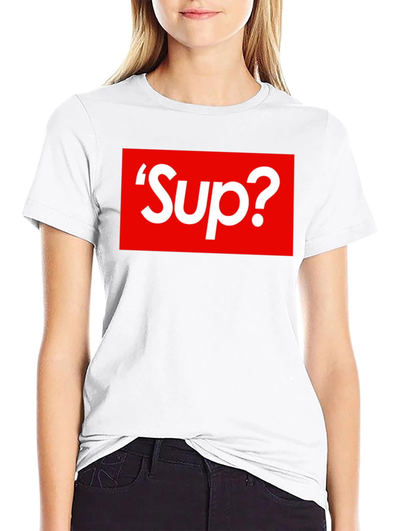 Sup? Graphic T-Shirt - Bold Red Box Logo