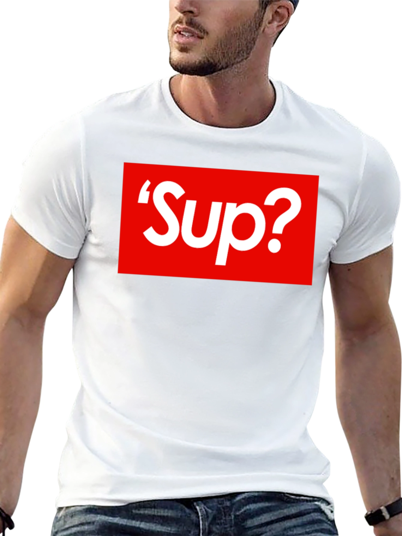 Sup? Graphic T-Shirt - Bold Red Box Logo