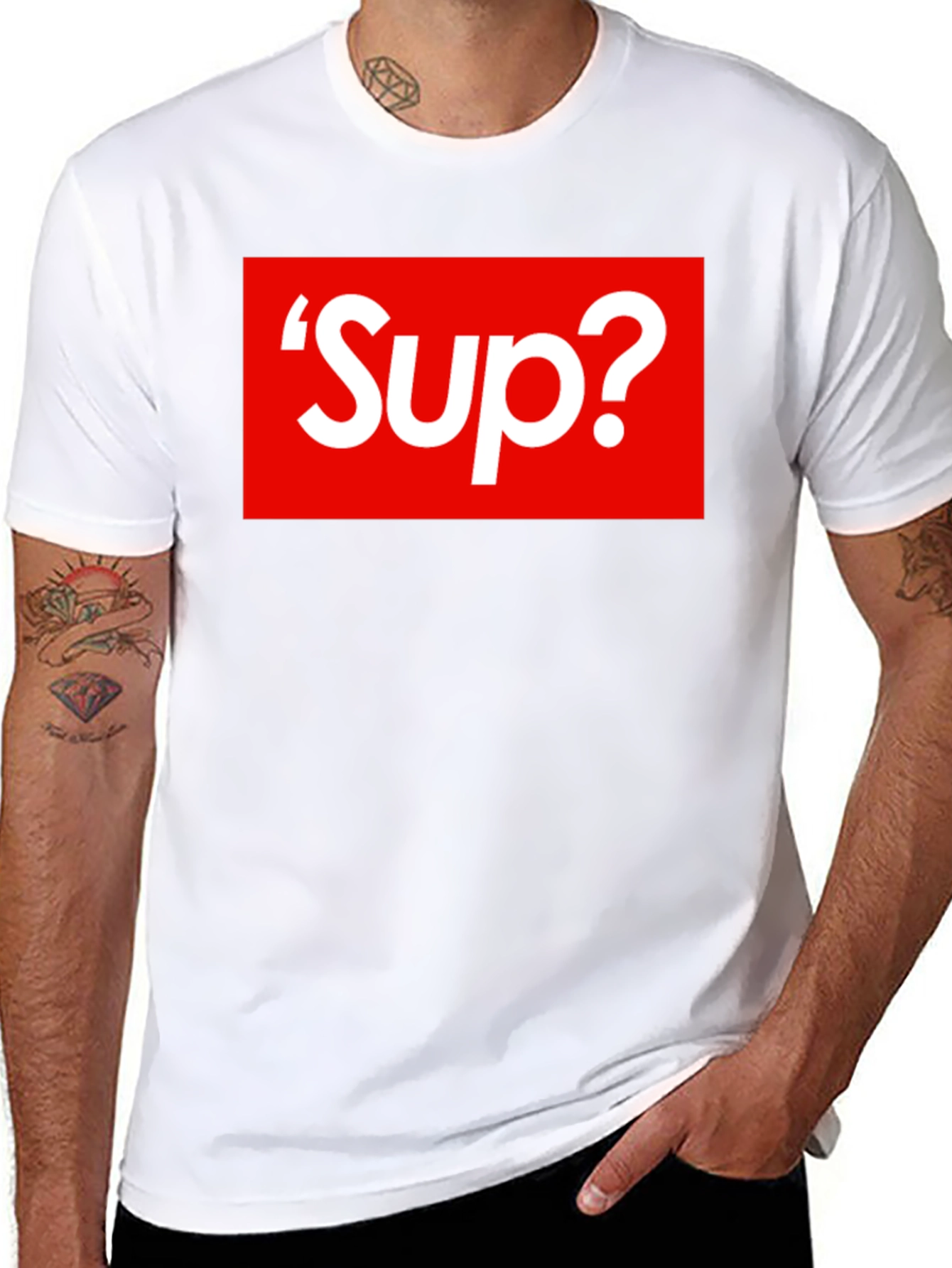Sup? Graphic T-Shirt - Bold Red Box Logo
