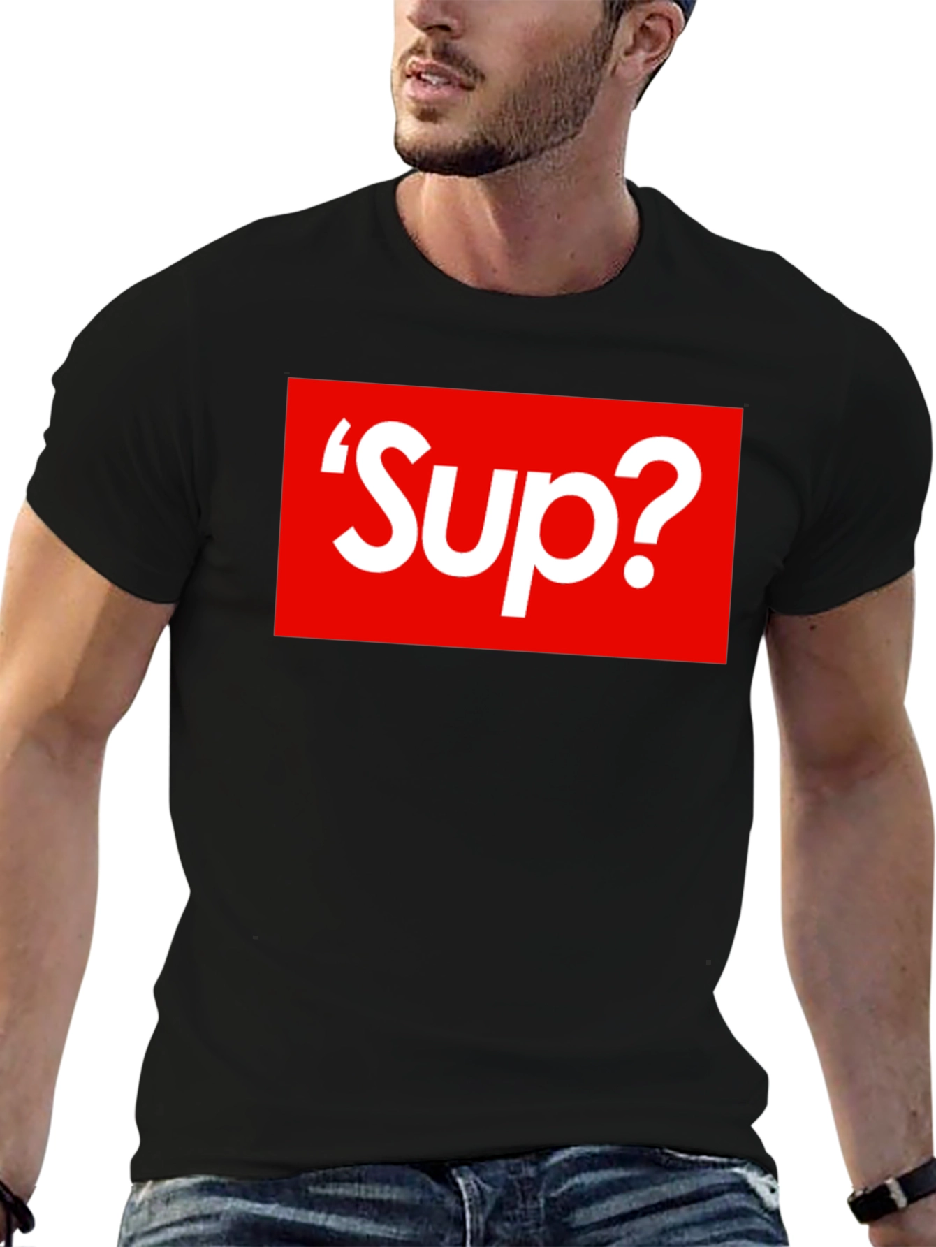 Sup? Graphic T-Shirt - Bold Red Box Logo