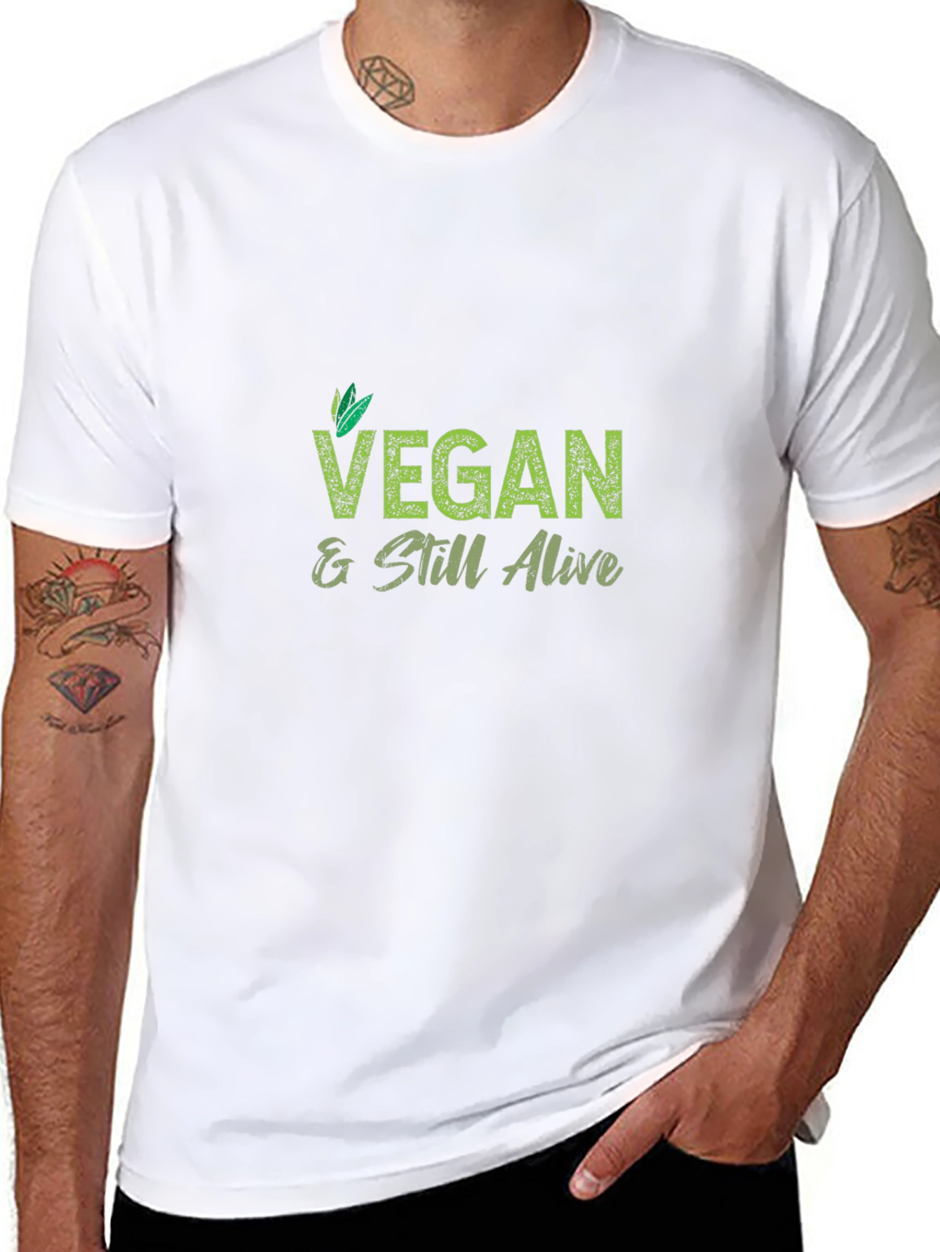 Vegan & Still Alive Black T-Shirt
