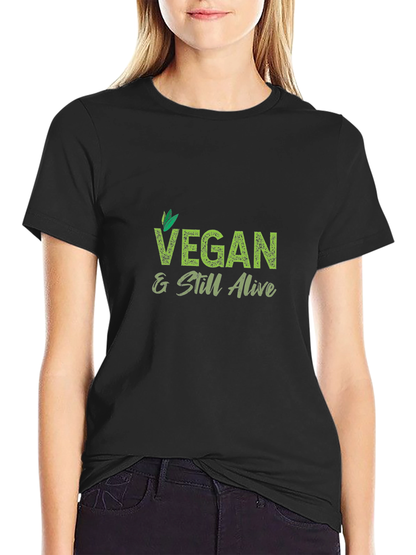 Vegan & Still Alive Black T-Shirt