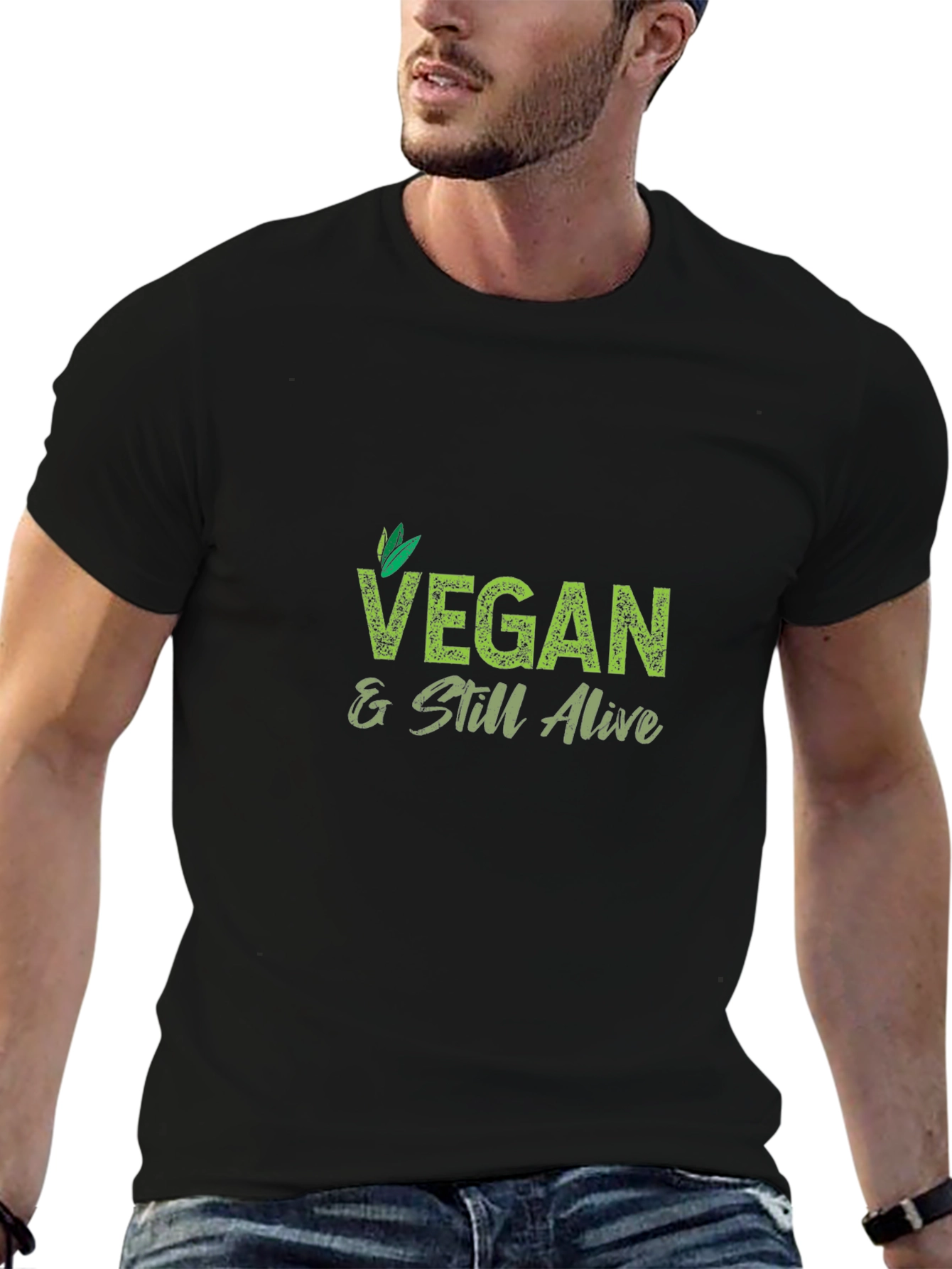 Vegan & Still Alive Black T-Shirt