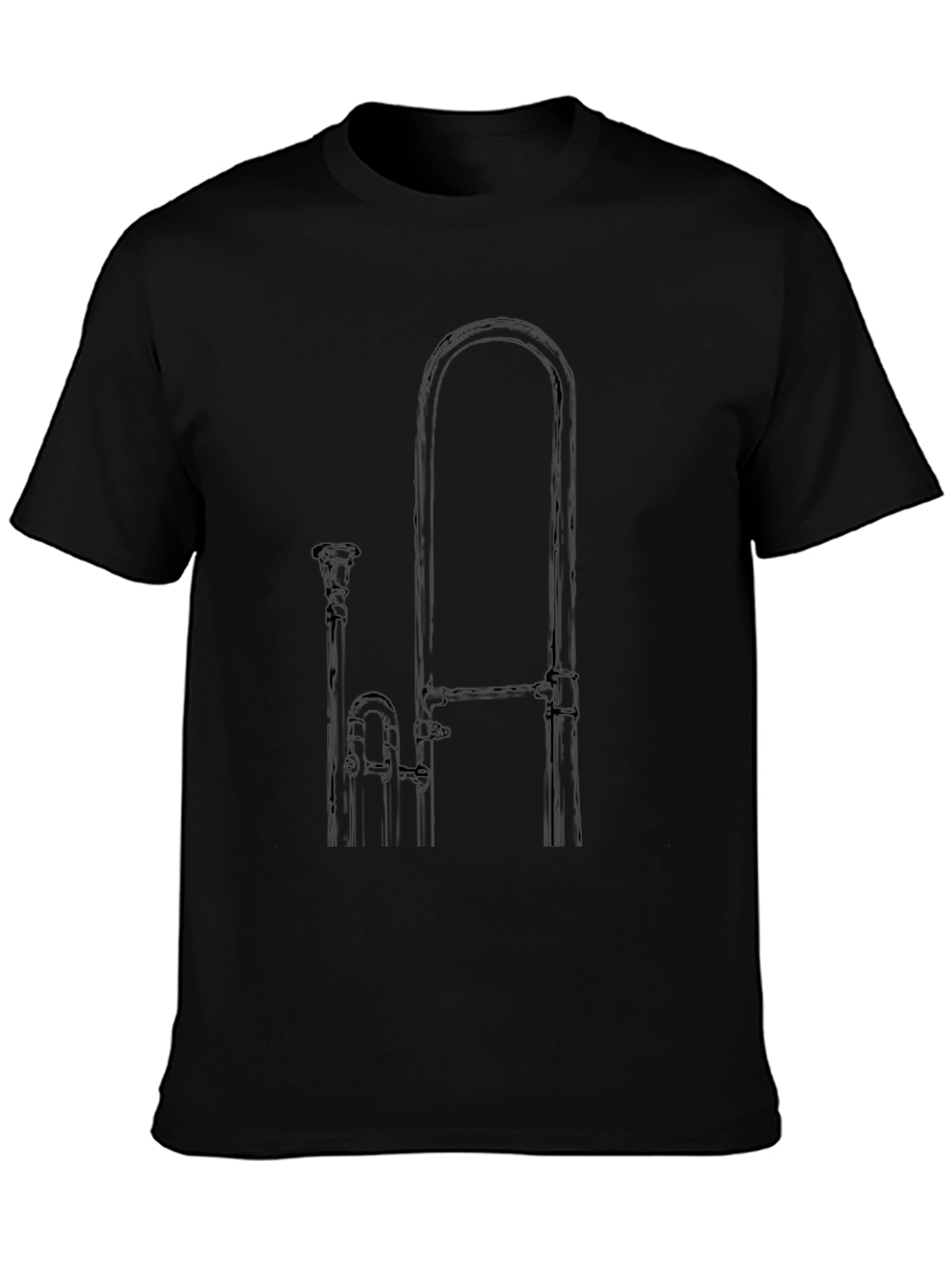 Trombone Graphic Black T-Shirt