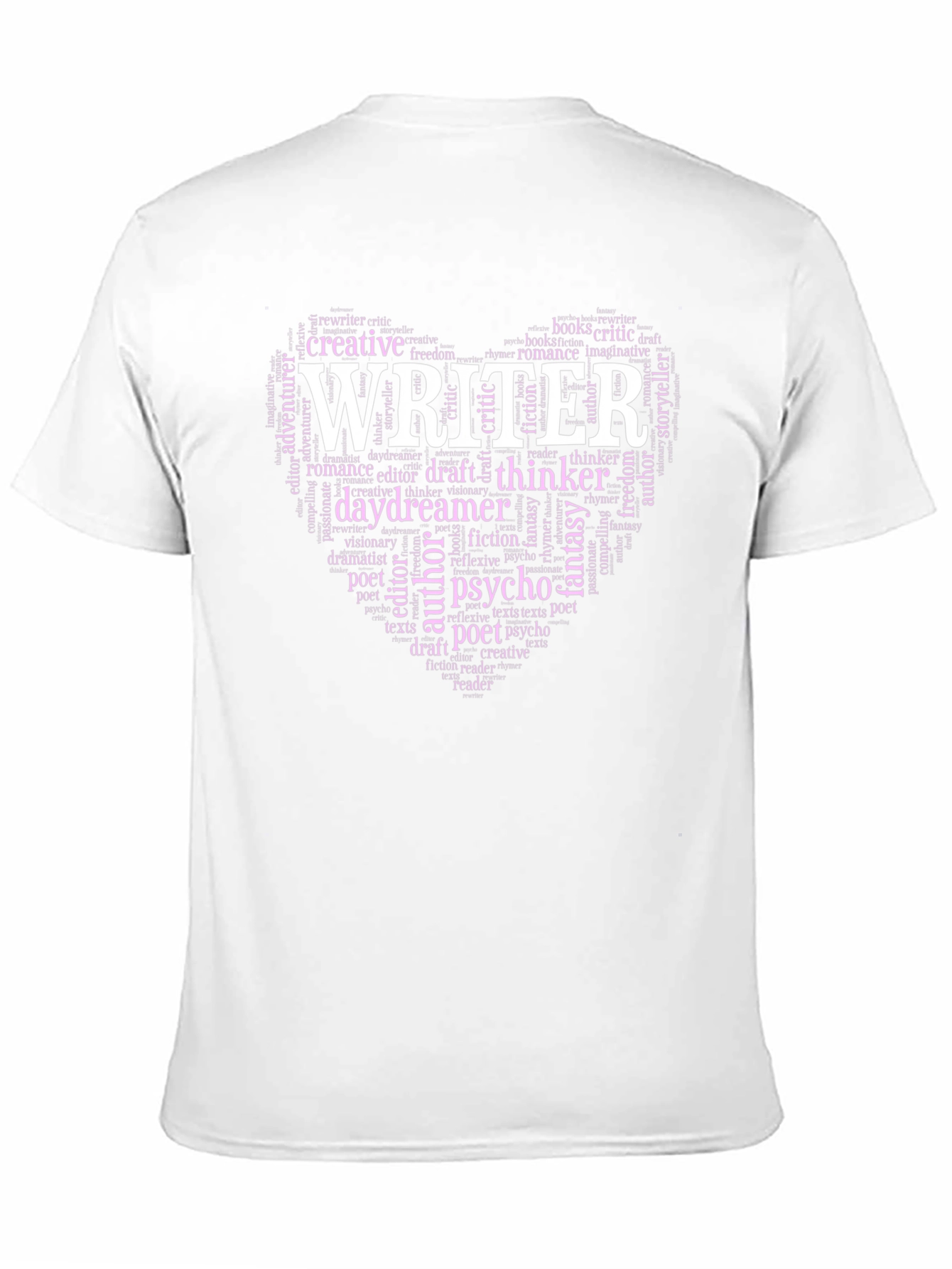Writer Word Cloud Heart T-Shirt