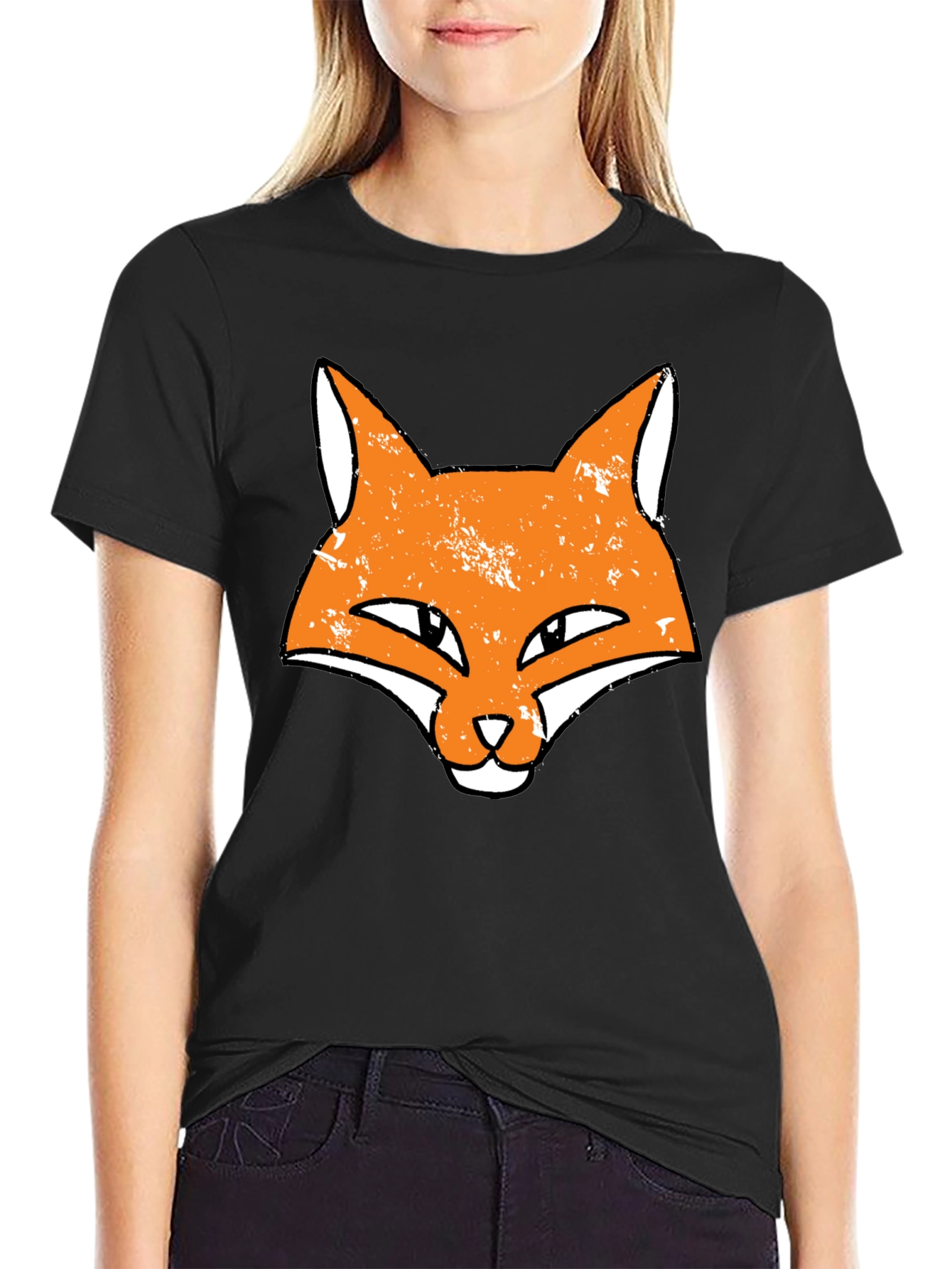 Fox Head Graphic Black T-Shirt