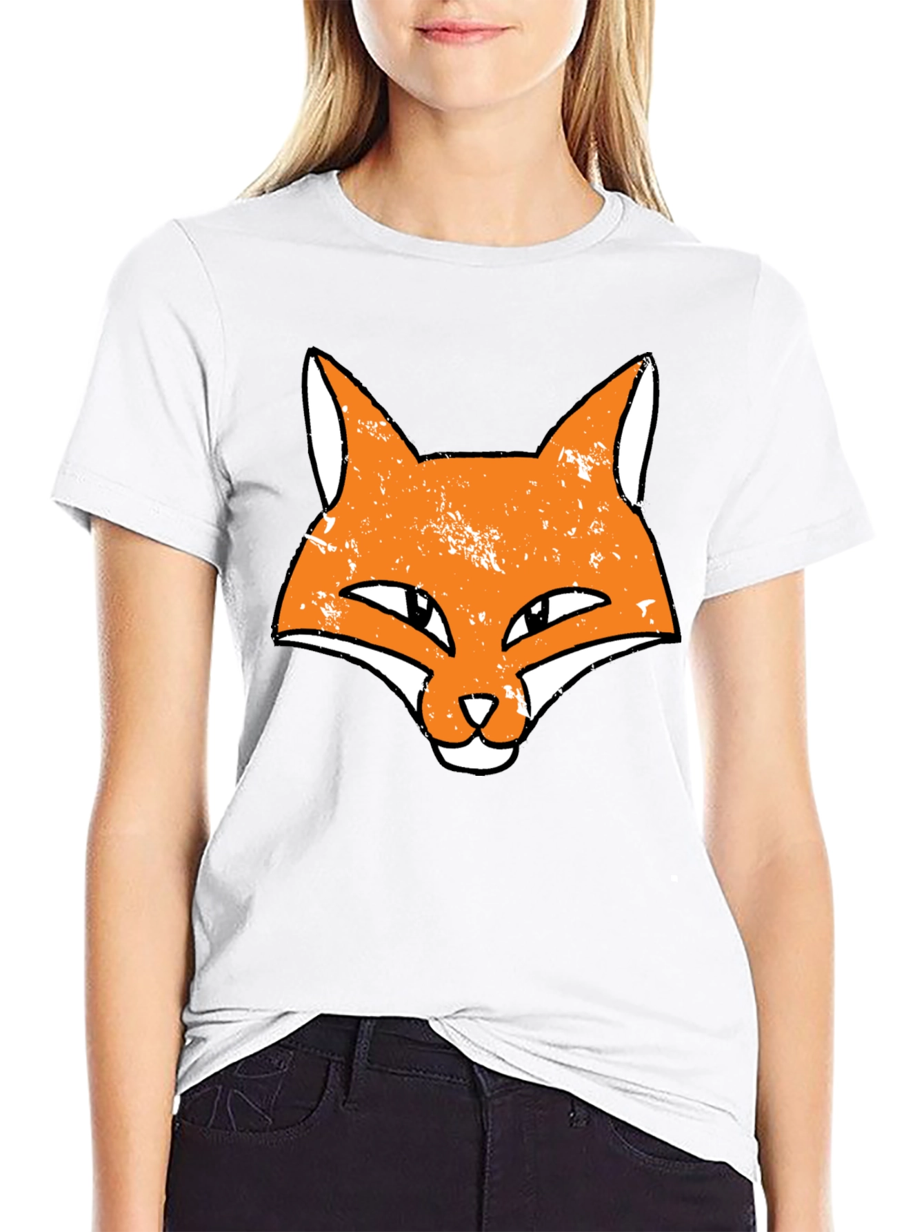 Fox Head Graphic Black T-Shirt