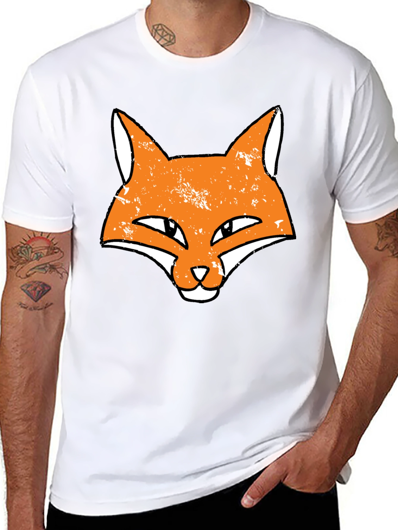 Fox Head Graphic Black T-Shirt