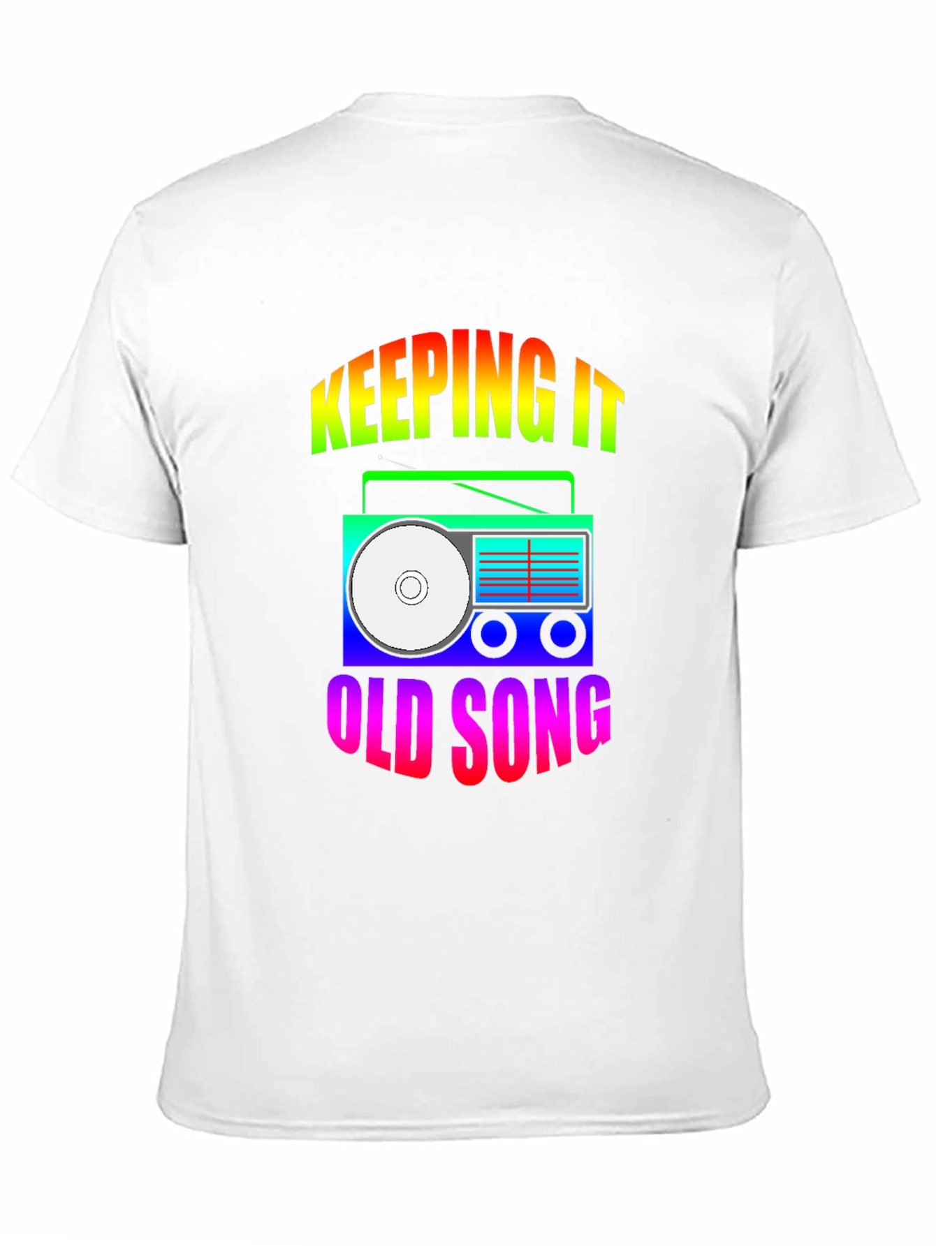 Keeping It Old Song Retro Boombox Graphic T-Shirt