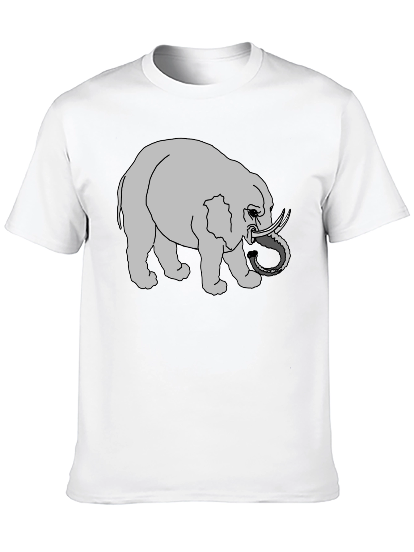 Elephant Graphic Tee - Black Casual Shirt