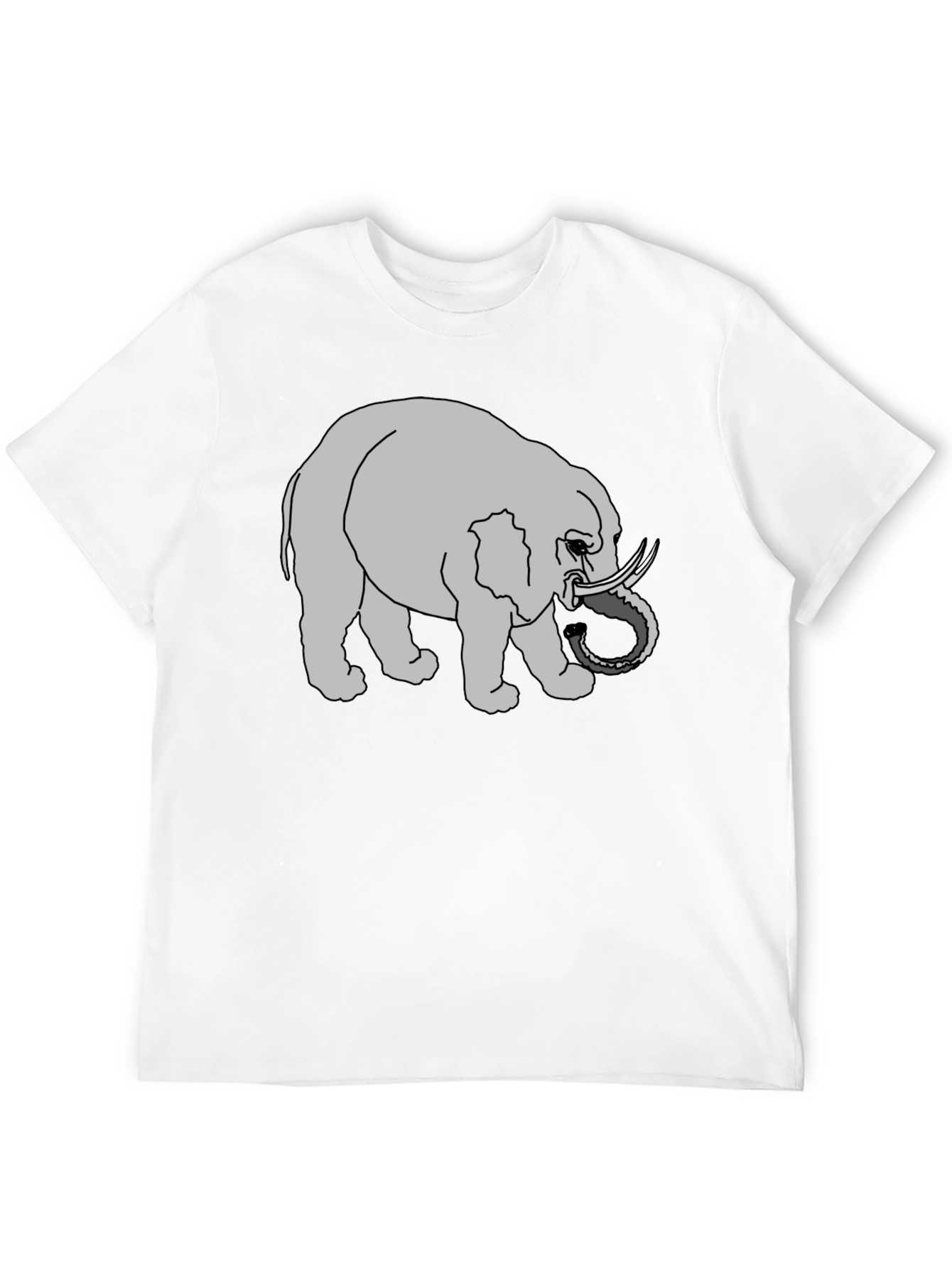 Elephant Graphic Tee - Black Casual Shirt
