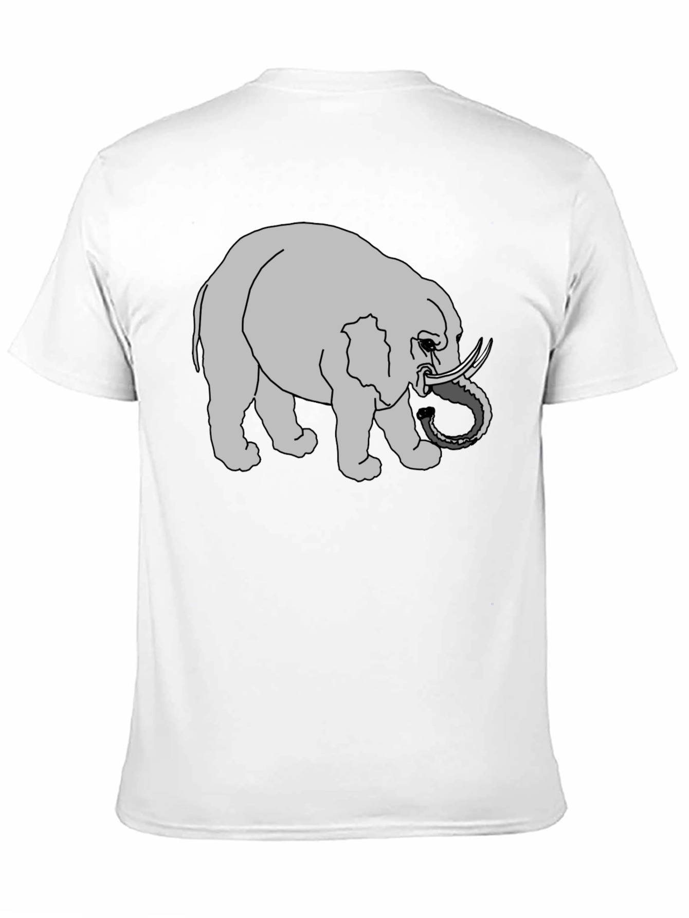 Elephant Graphic Tee - Black Casual Shirt
