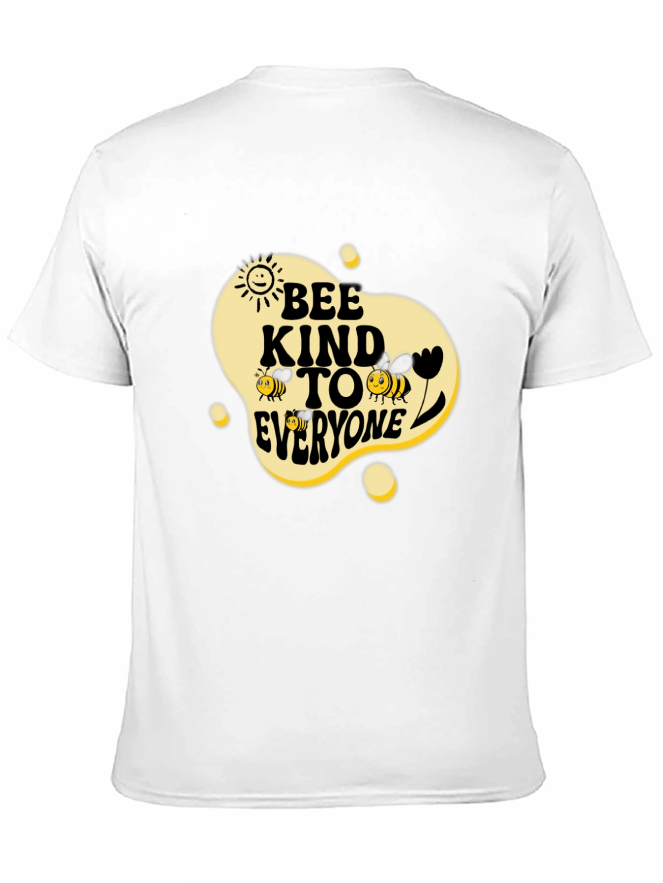 Bee Kind To Everyone Black Graphic Tee