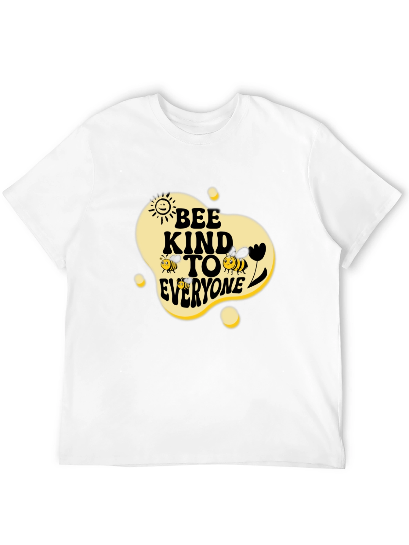 Bee Kind To Everyone Black Graphic Tee