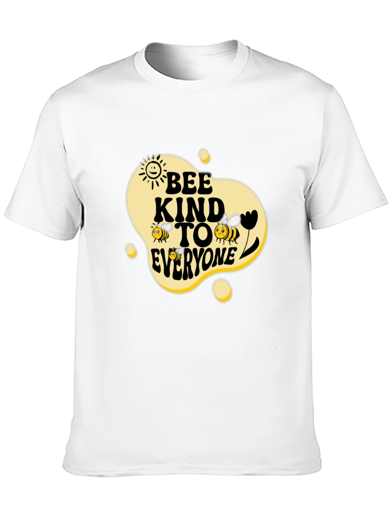 Bee Kind To Everyone Black Graphic Tee