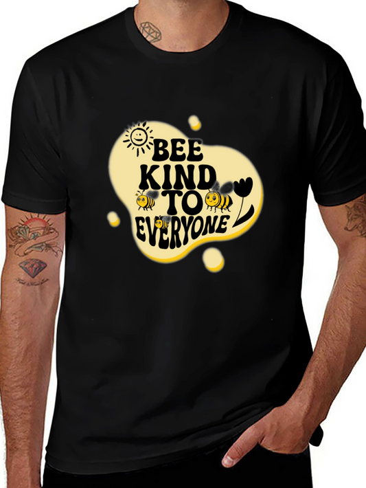 Bee Kind To Everyone Black Graphic Tee
