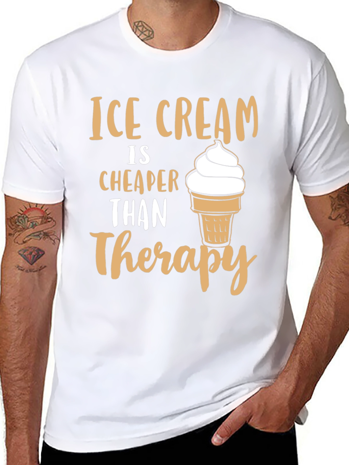 Ice Cream Therapy T-Shirt - Funny Graphic Tee
