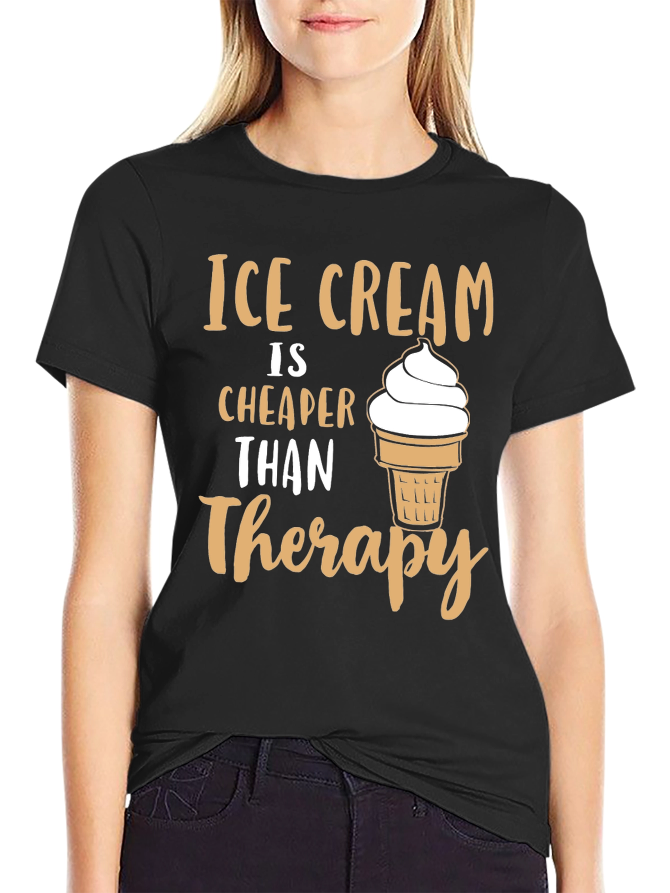 Ice Cream Therapy T-Shirt - Funny Graphic Tee