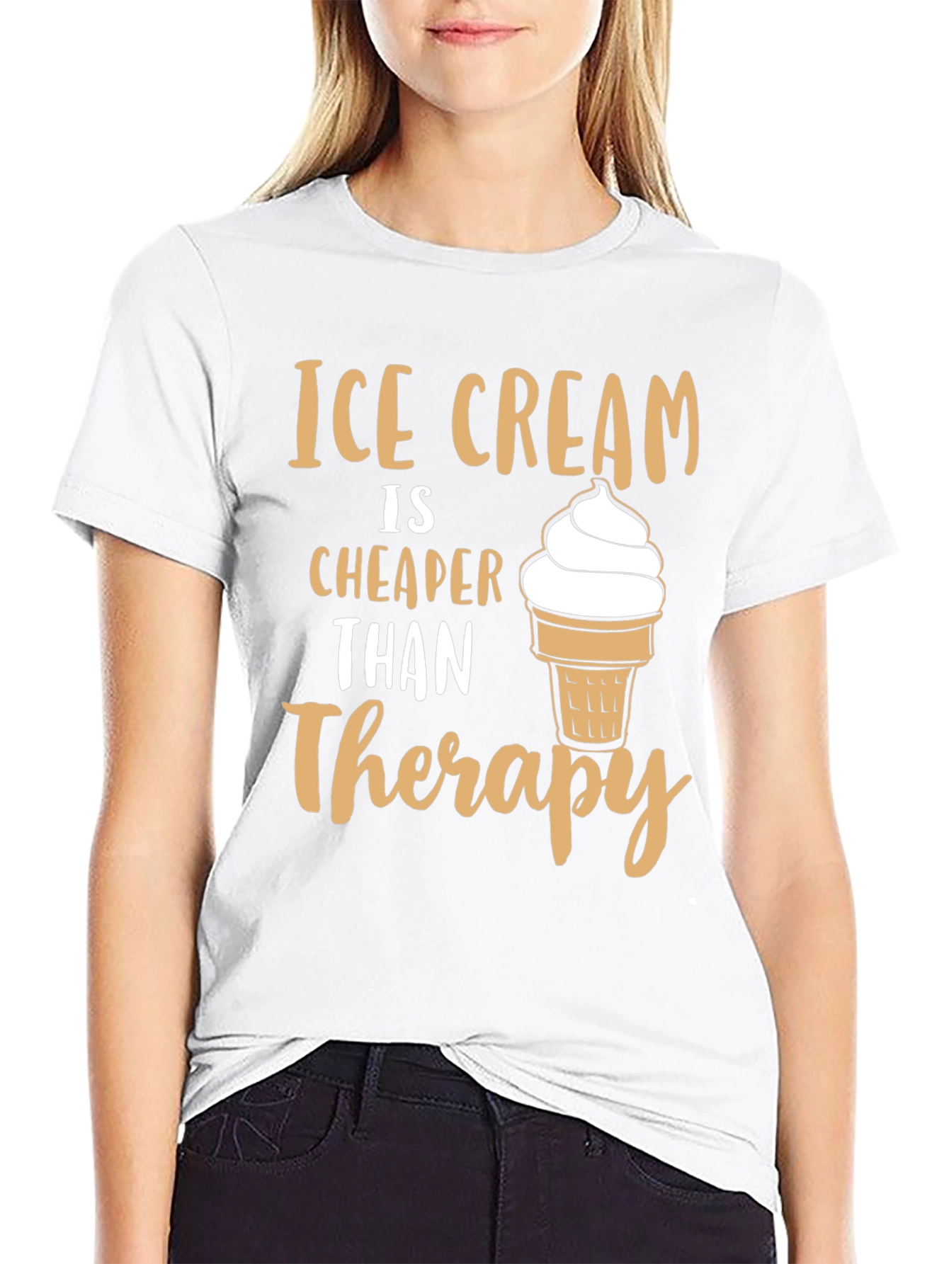 Ice Cream Therapy T-Shirt - Funny Graphic Tee