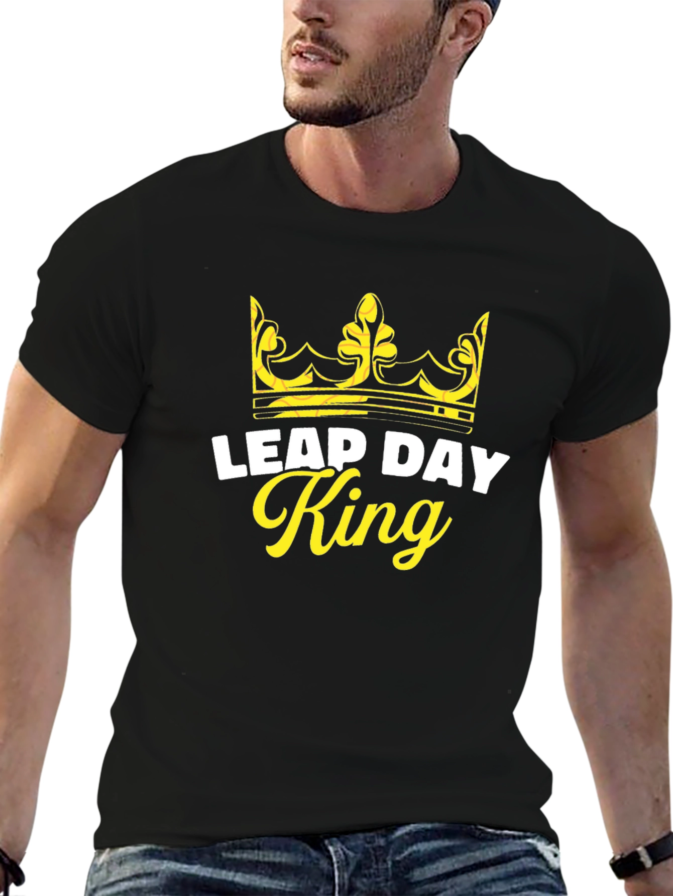 Leap Day King T-Shirt - Crown Graphic