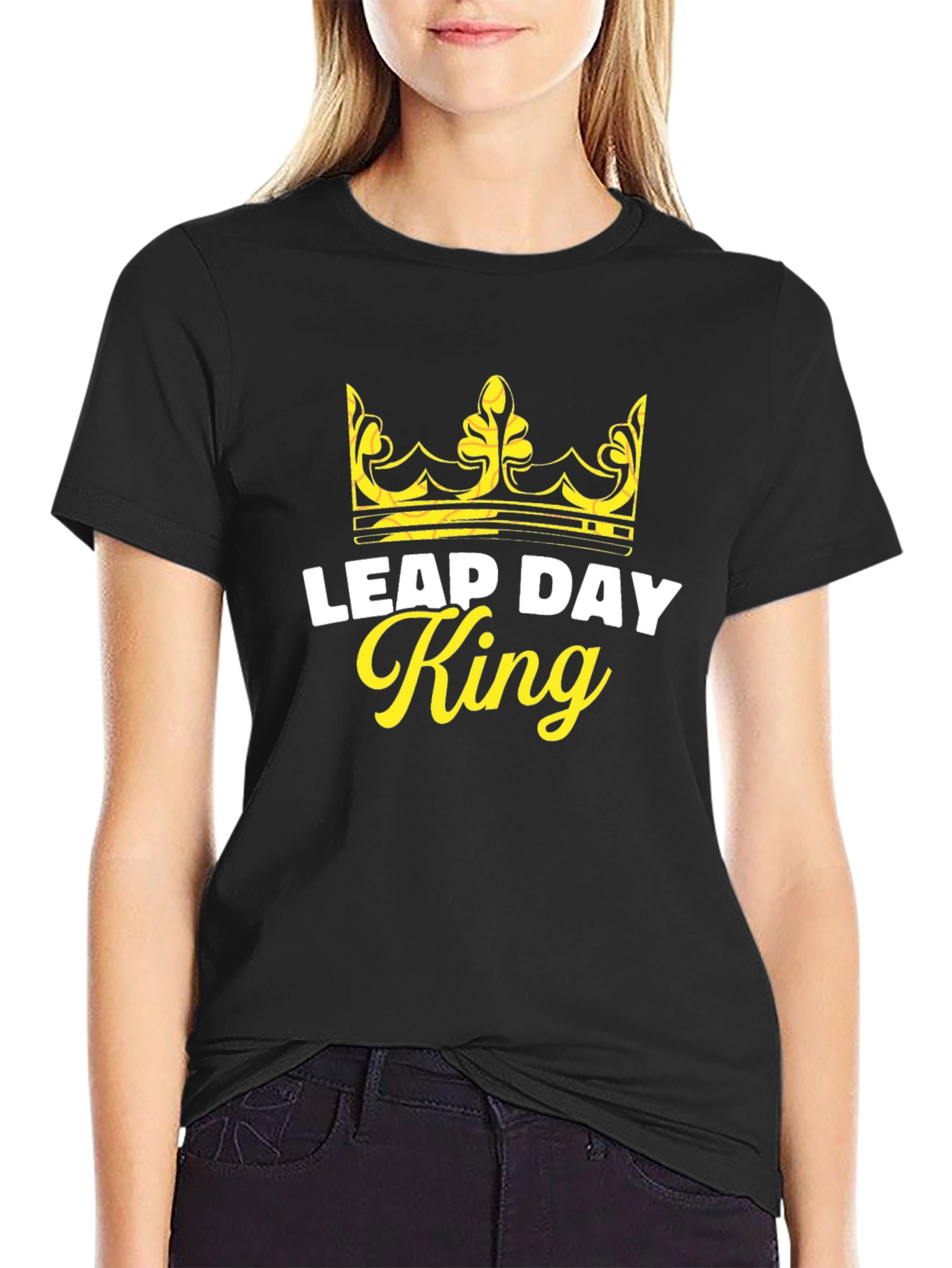 Leap Day King T-Shirt - Crown Graphic