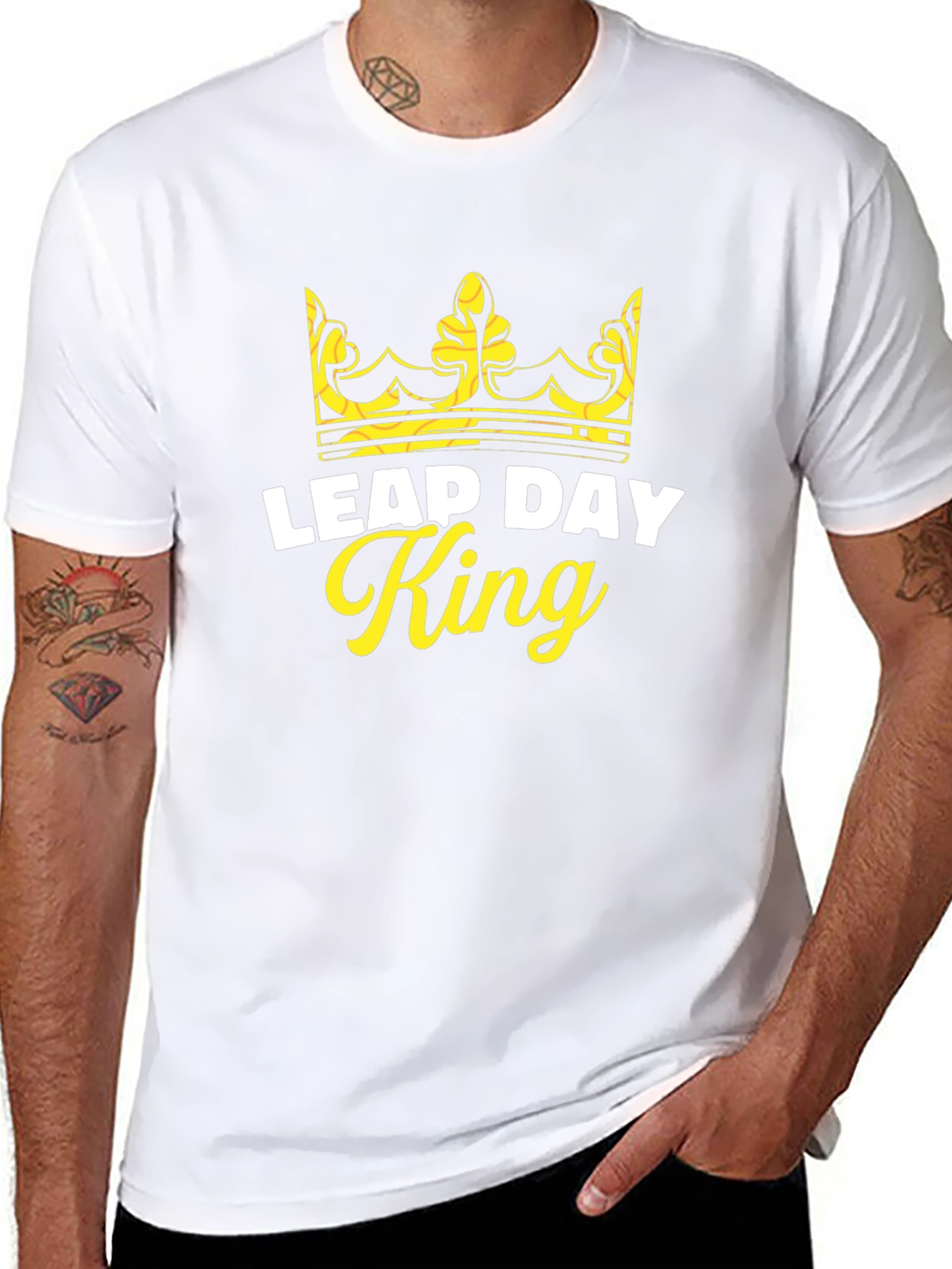 Leap Day King T-Shirt - Crown Graphic