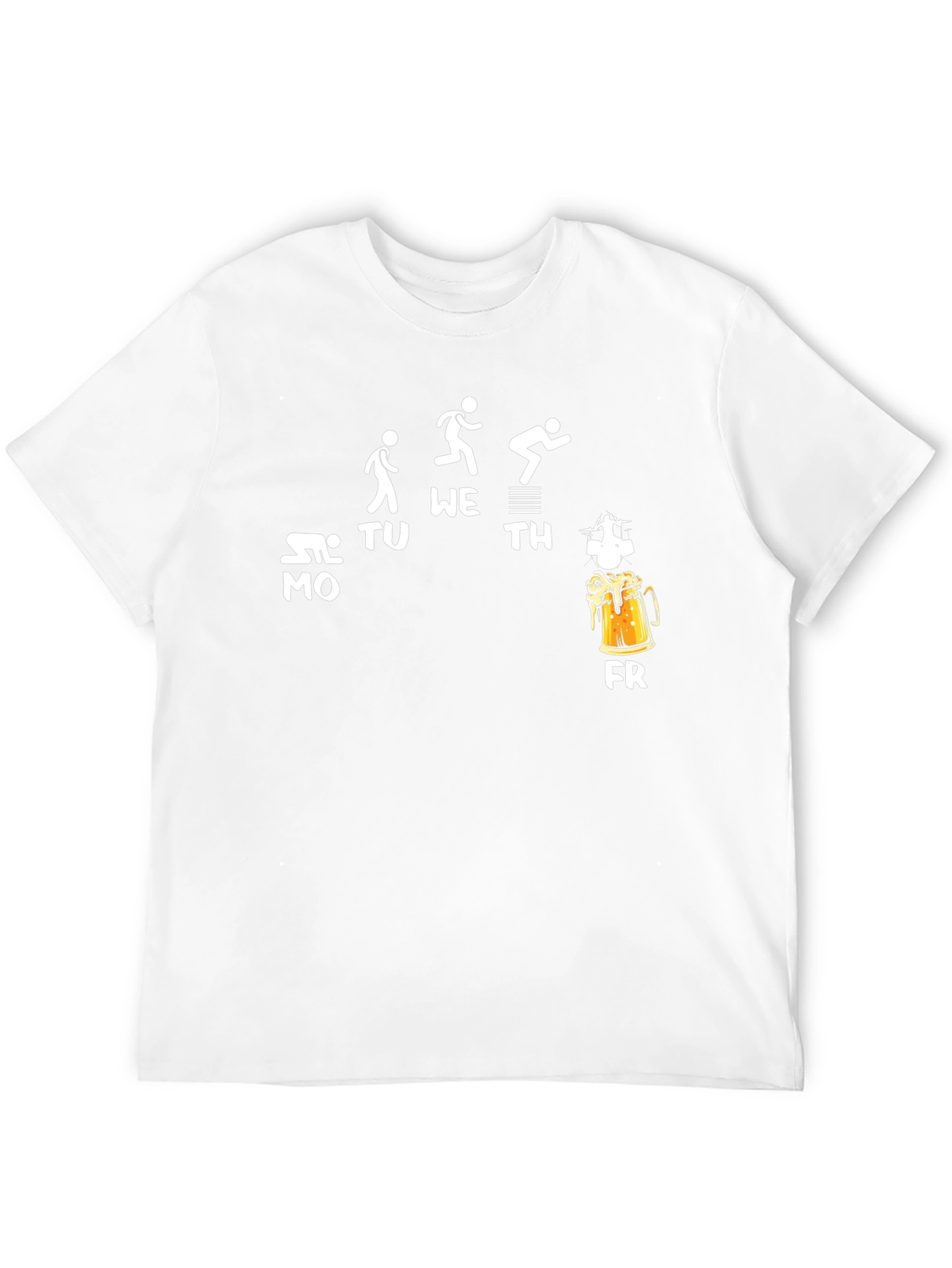 Funny Weekday Beer Run Black T-Shirt