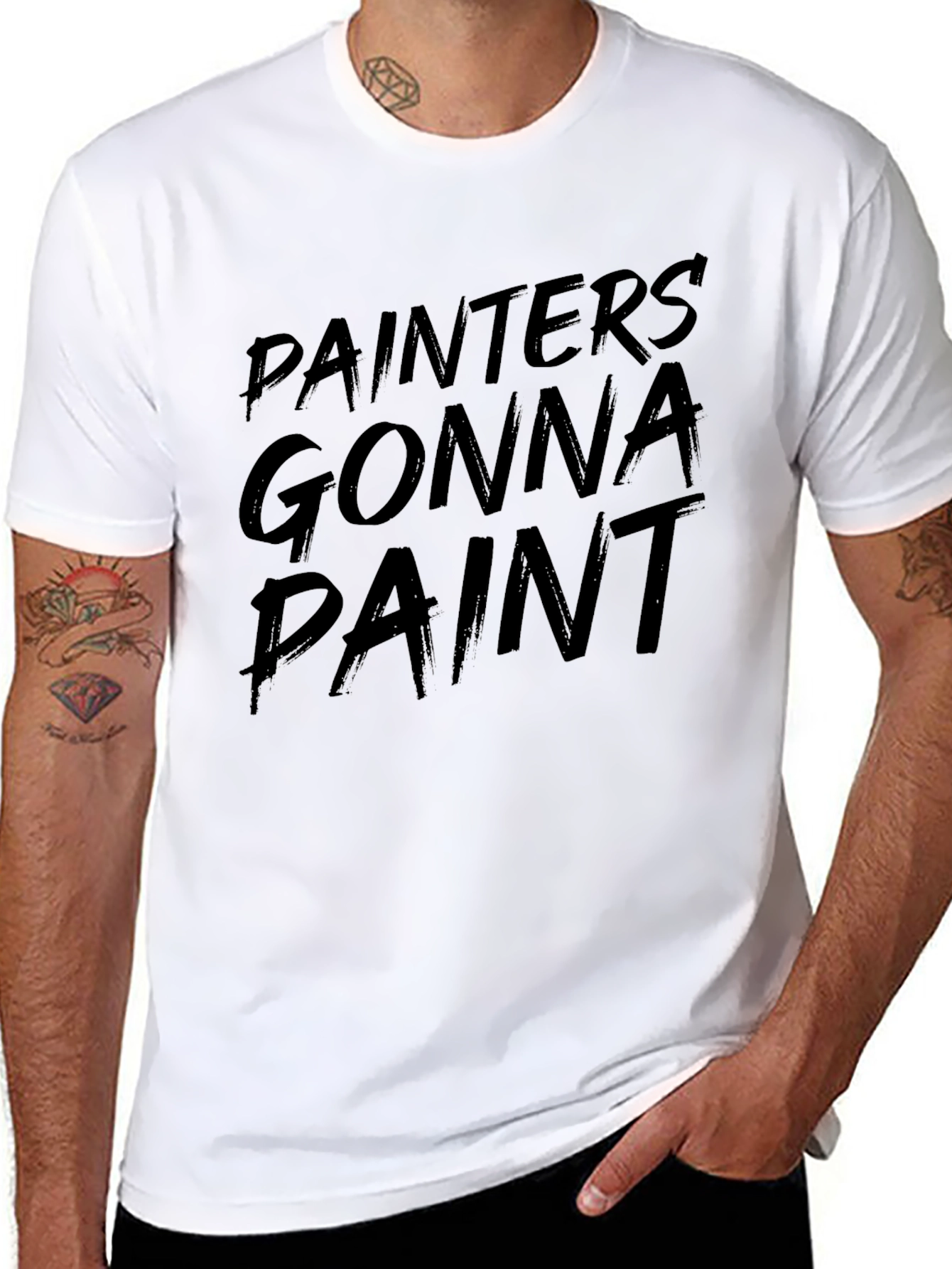 Painters Gonna Paint Black Graphic Tee