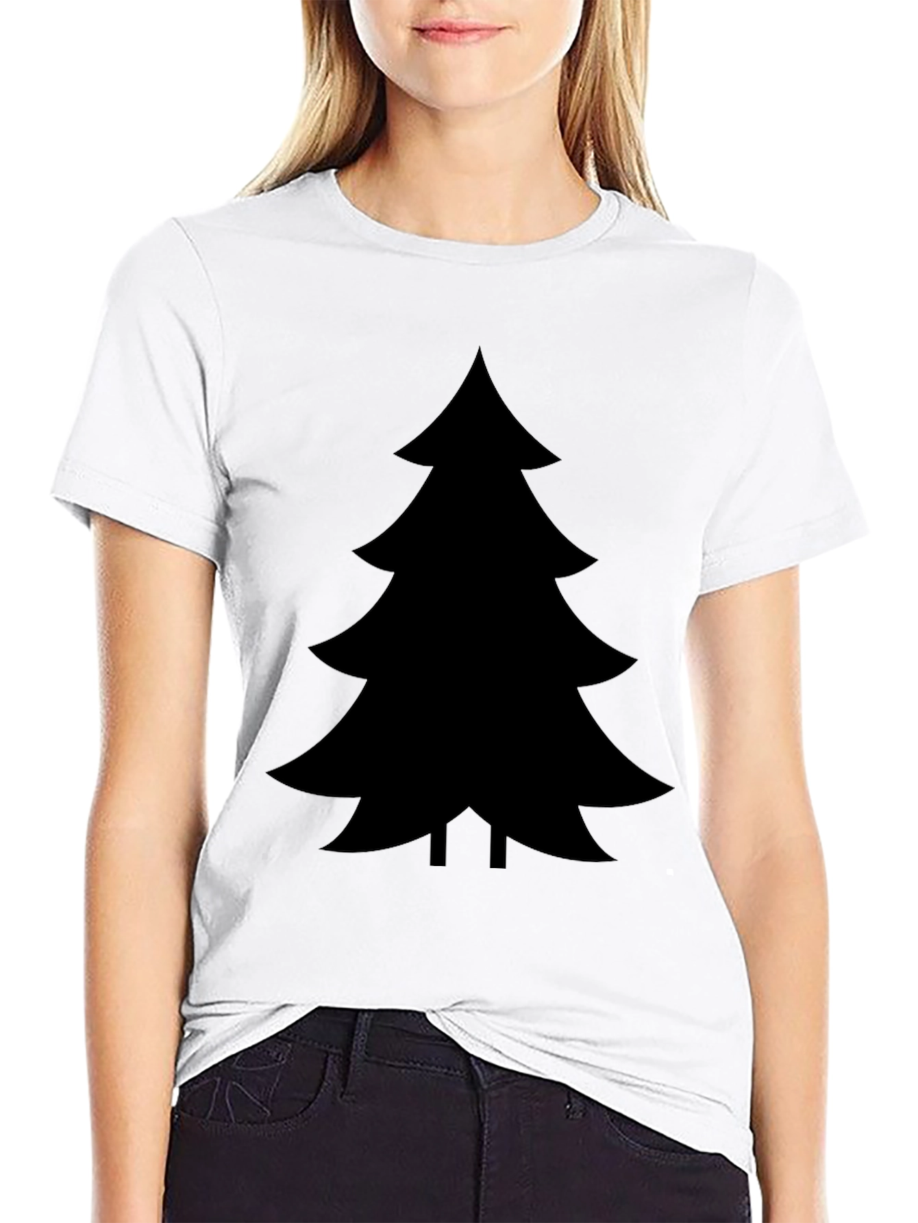 Christmas Tree Graphic Tee - Holiday Style