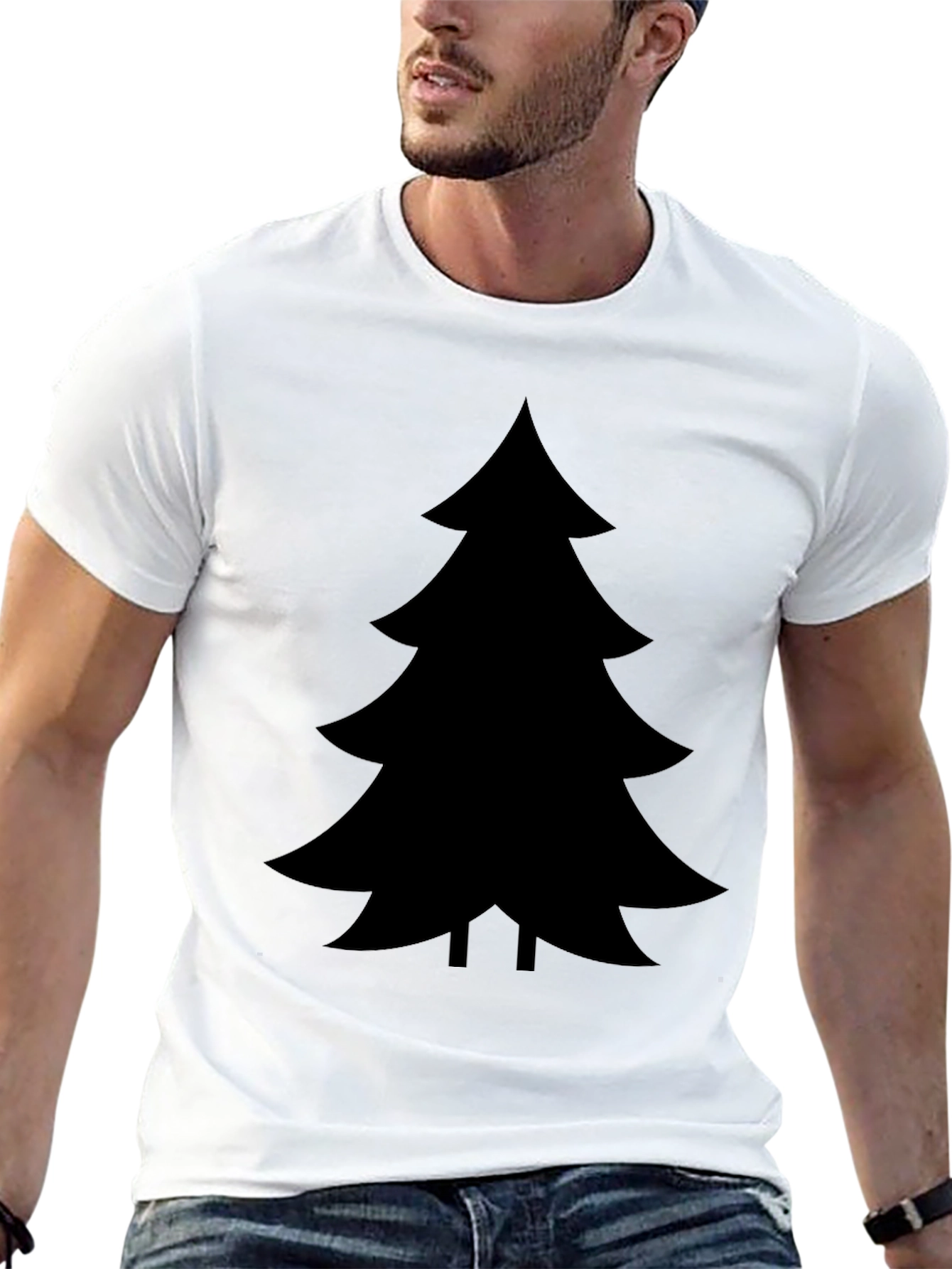 Christmas Tree Graphic Tee - Holiday Style