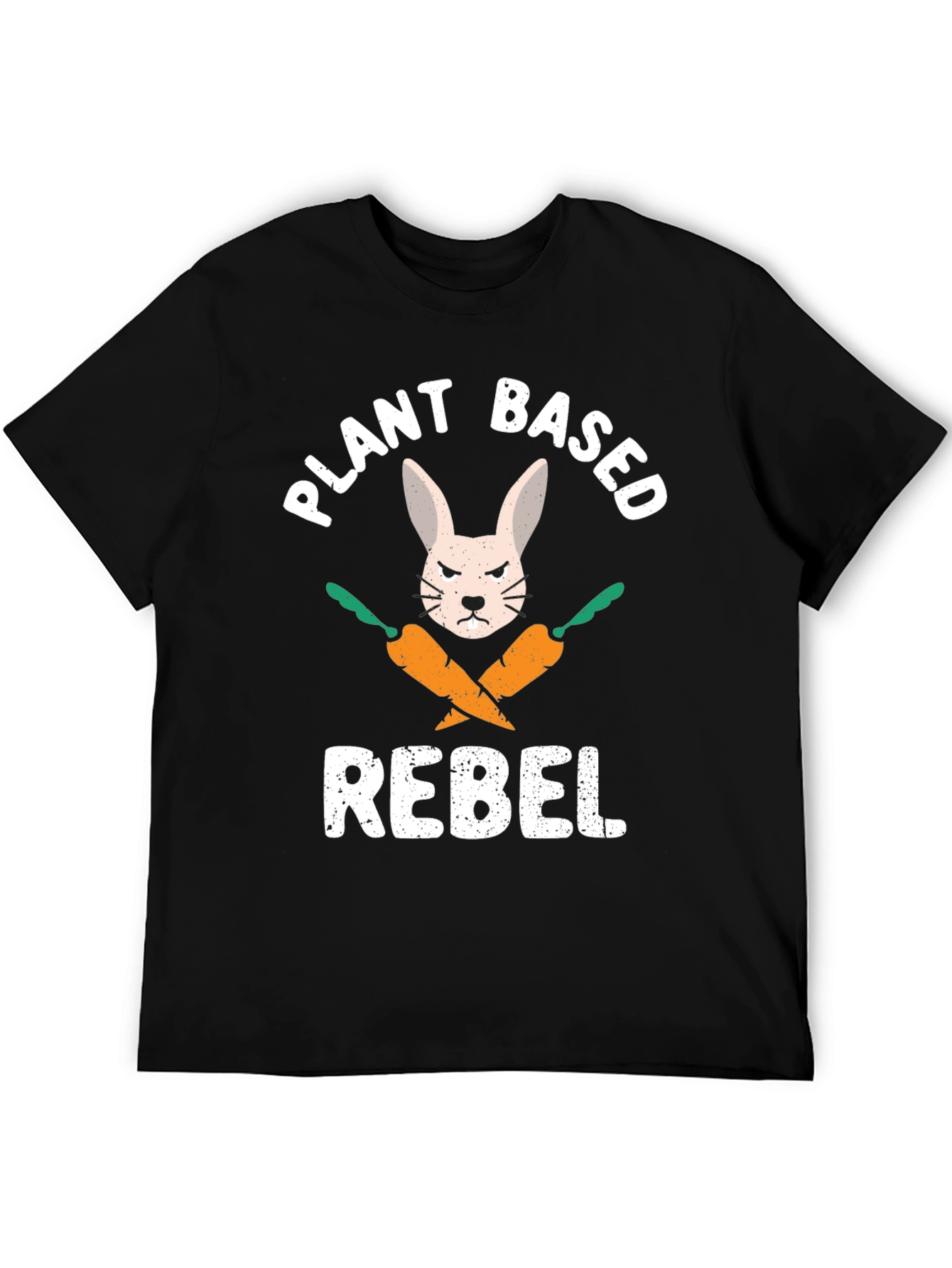 Plant Based Rebel T-Shirt - Vegan Bunny Carrot Tee
