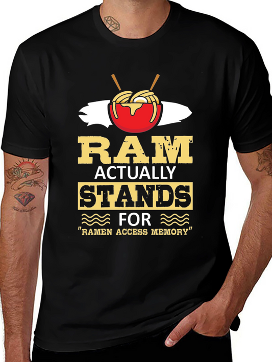 Ramen Access Memory Black Graphic Tee