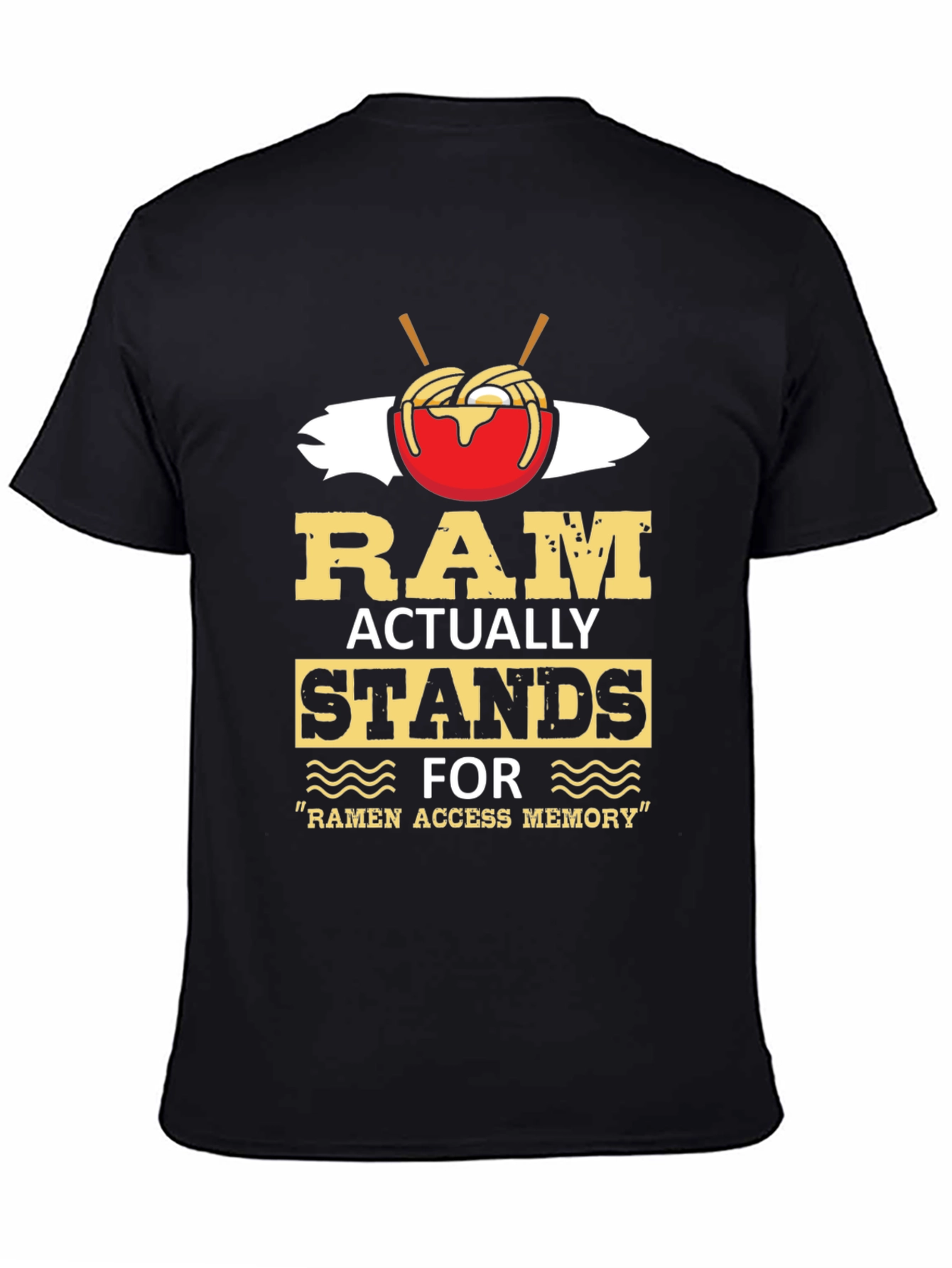 Ramen Access Memory Black Graphic Tee