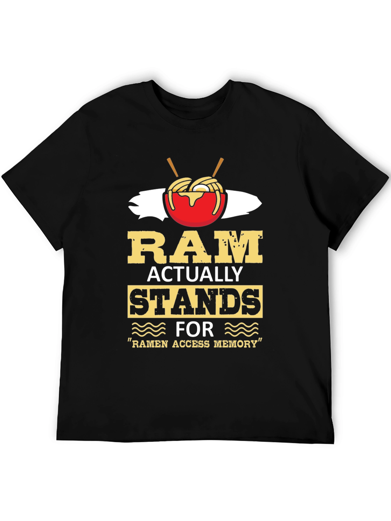 Ramen Access Memory Black Graphic Tee