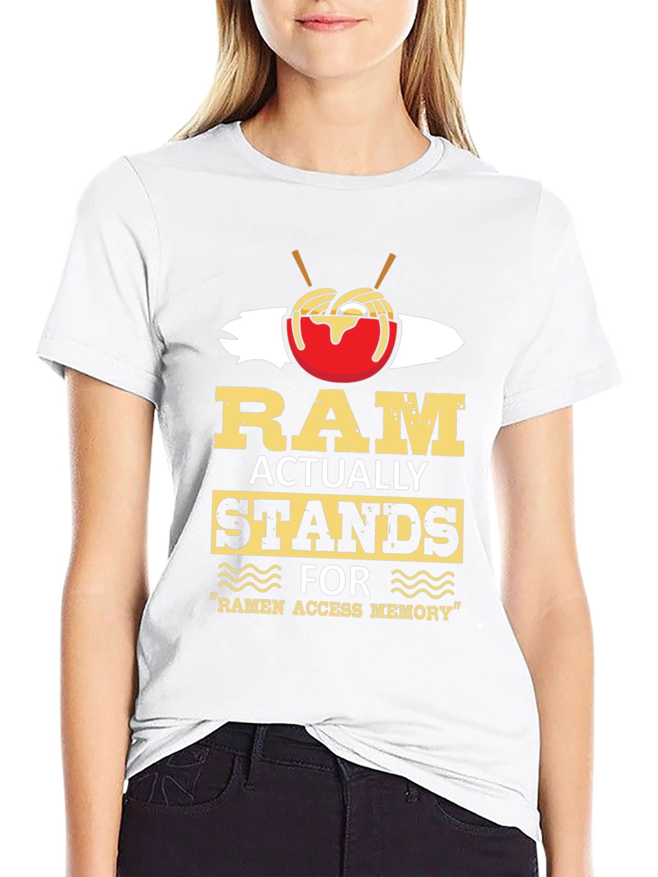 Ramen Access Memory Black Graphic Tee