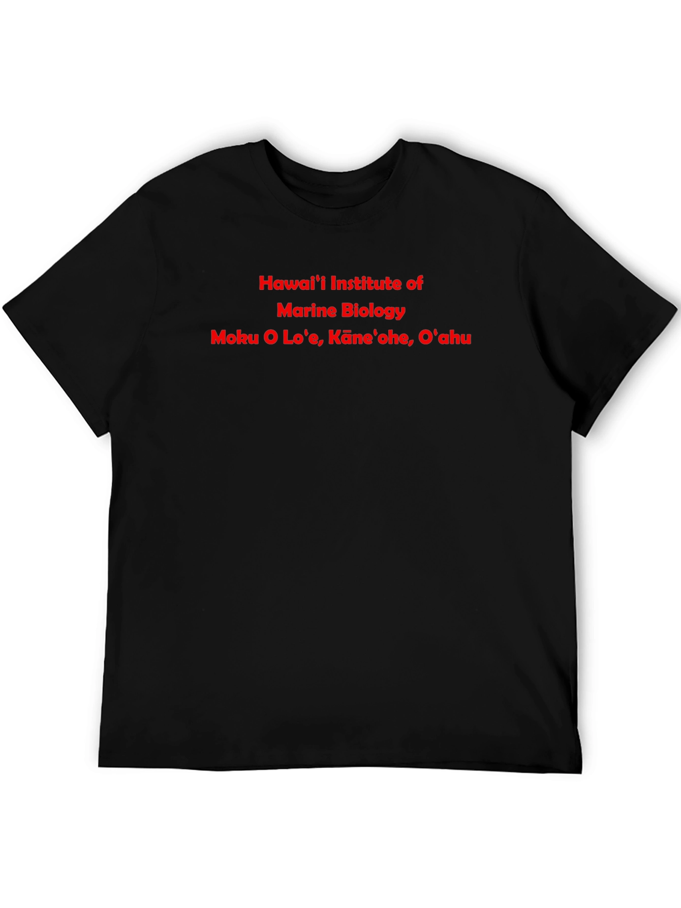 Hawaii Marine Biology Institute Black T-Shirt
