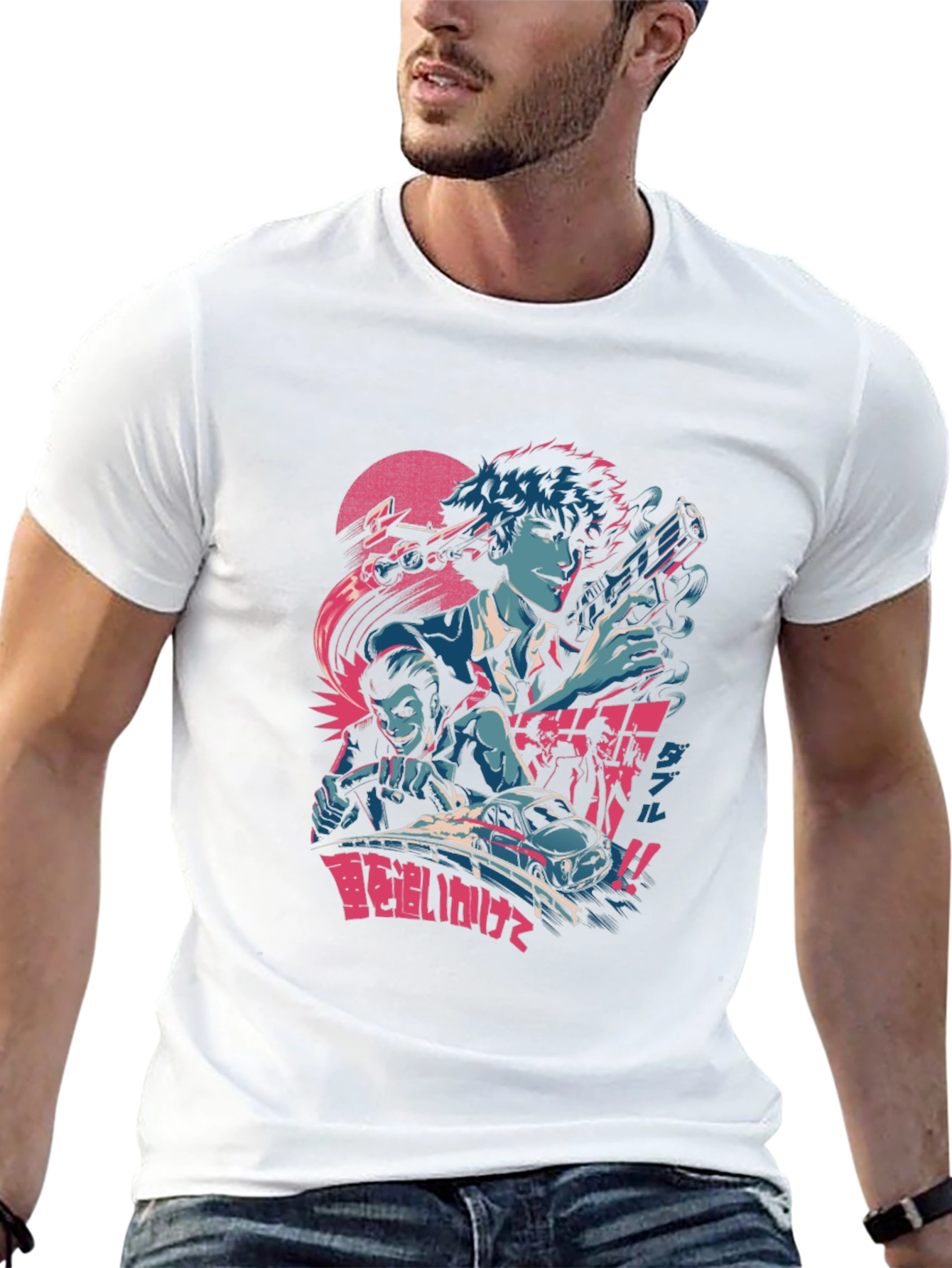 Anime Graphic T-Shirt - Retro Style