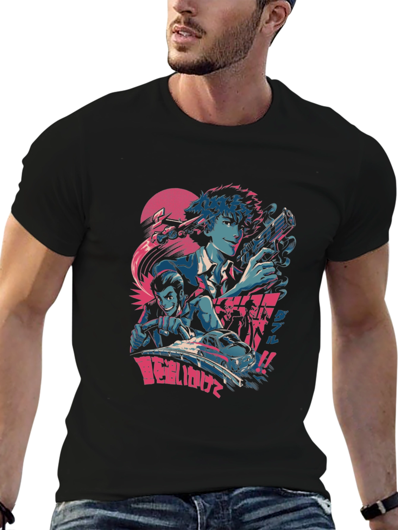 Anime Graphic T-Shirt - Retro Style