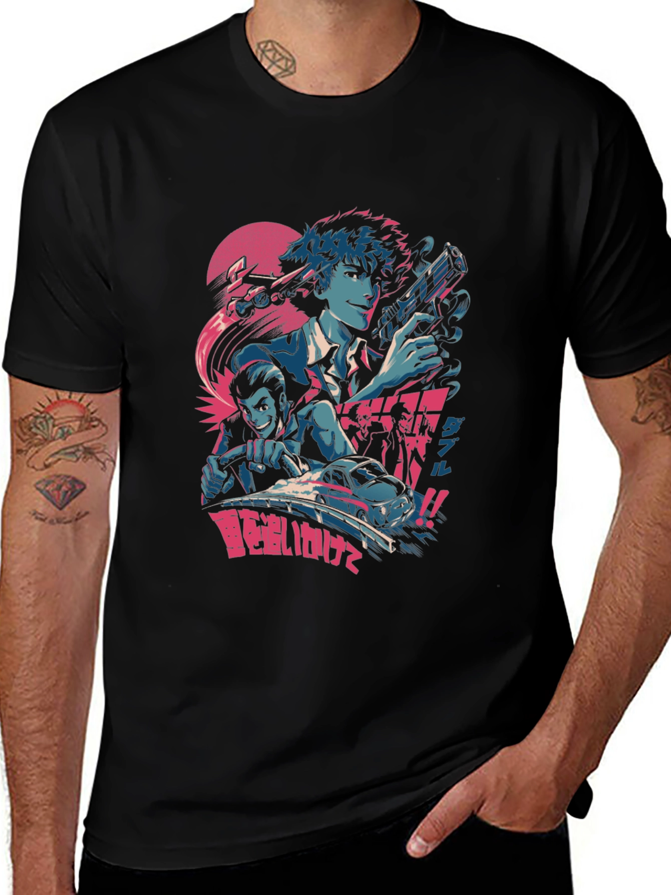 Anime Graphic T-Shirt - Retro Style