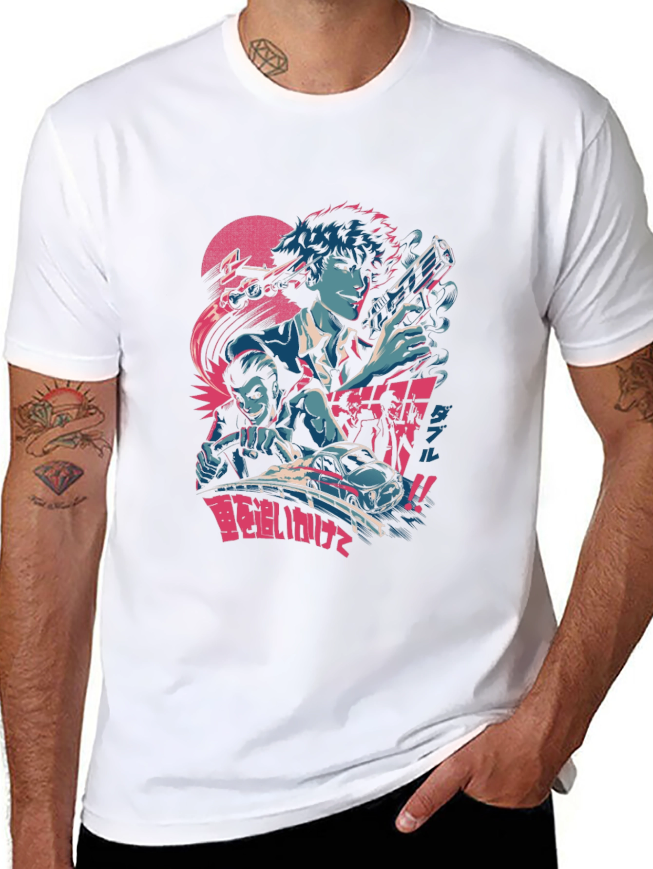 Anime Graphic T-Shirt - Retro Style