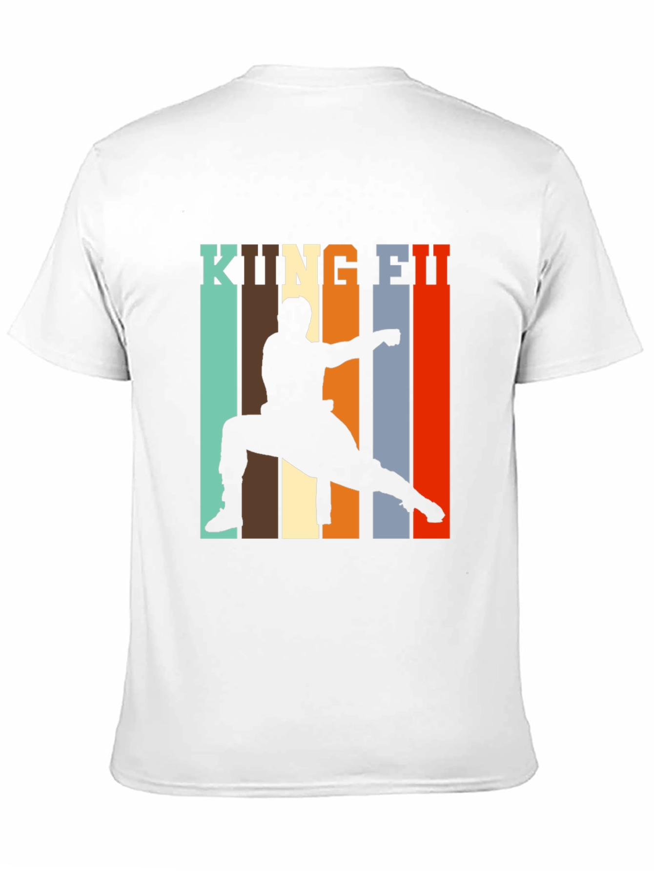 Kung Fu Silhouette Graphic Print Tee