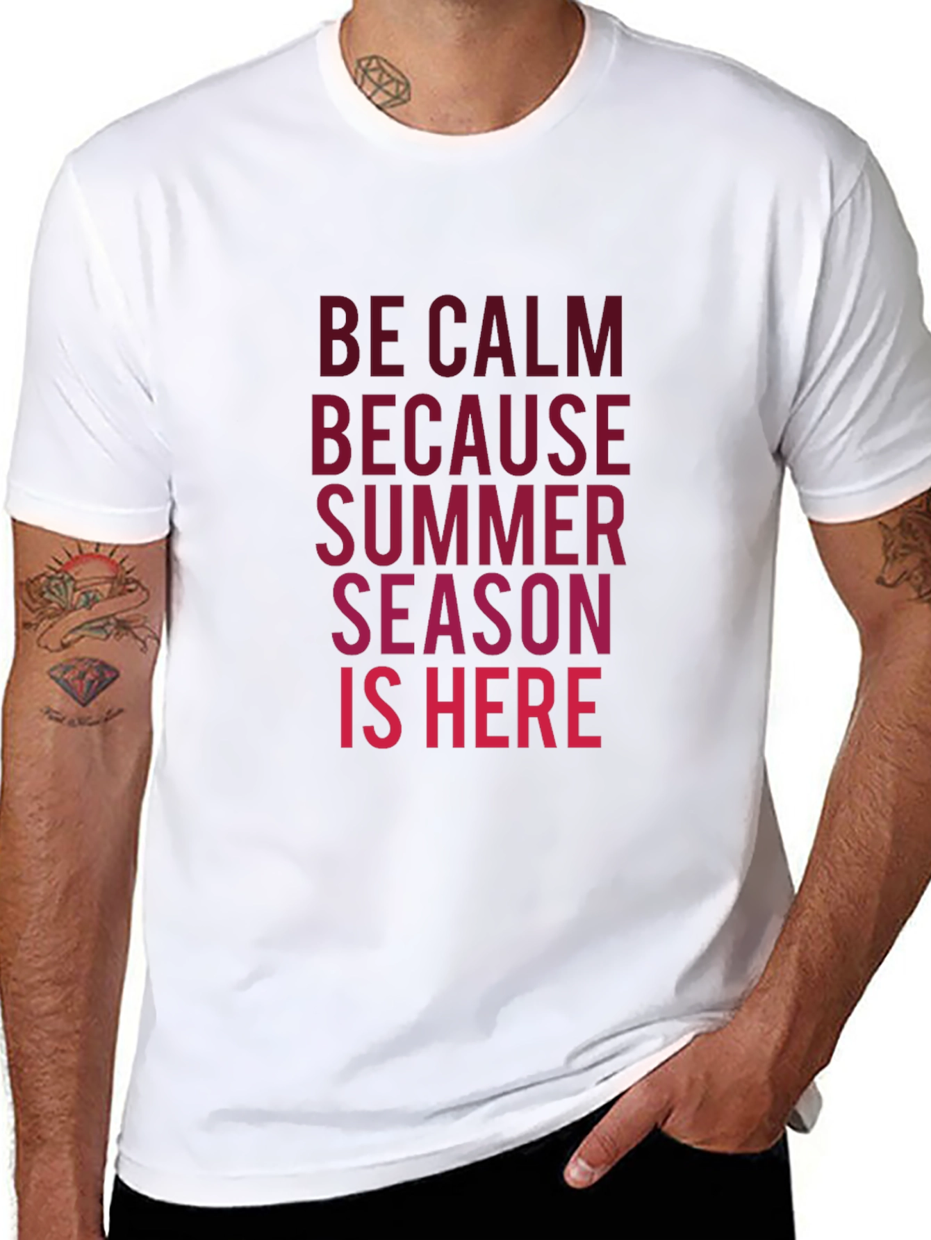 Be Calm Summer Season T-Shirt