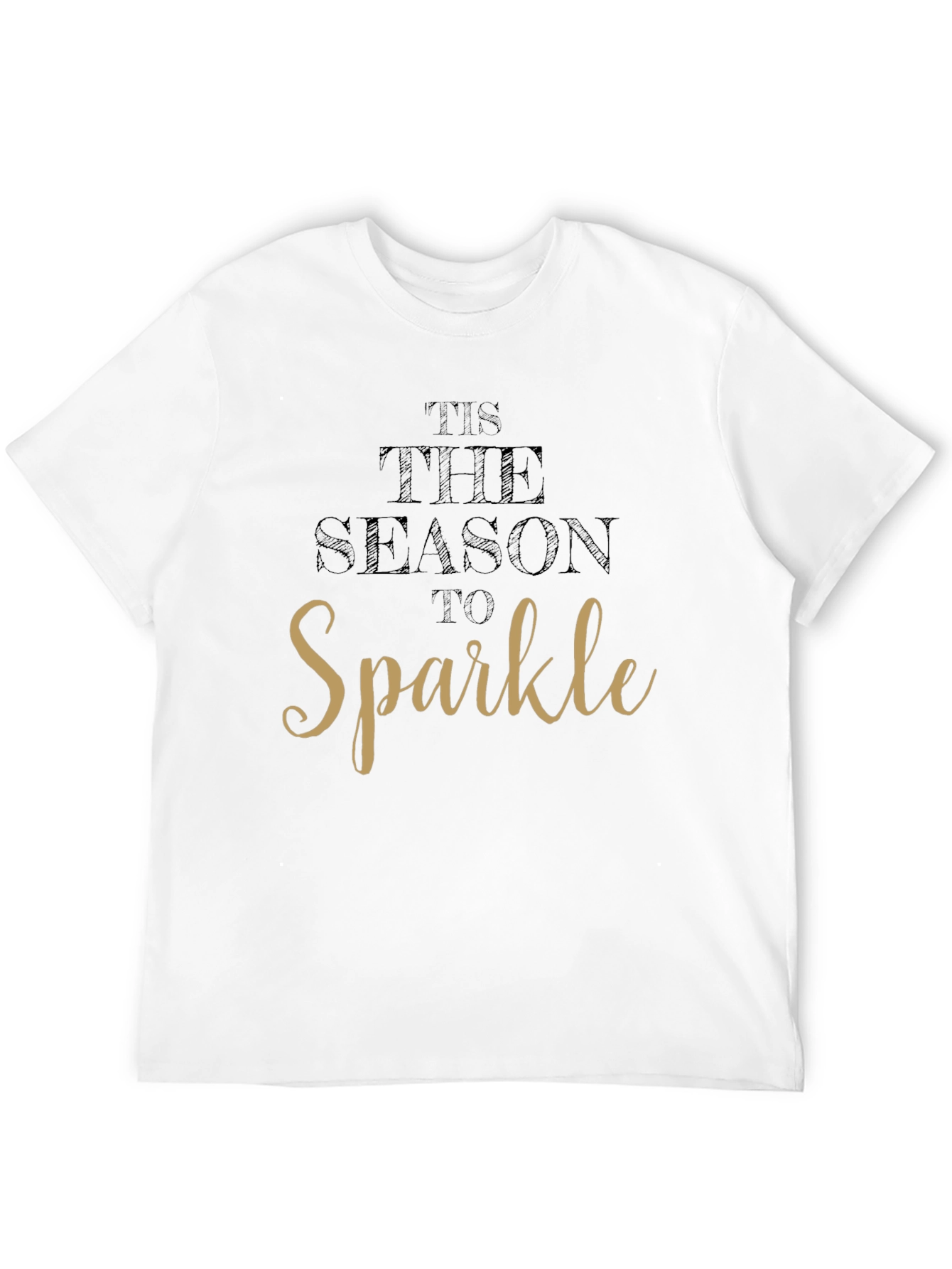 Tis the Season to Sparkle Black Graphic Tee