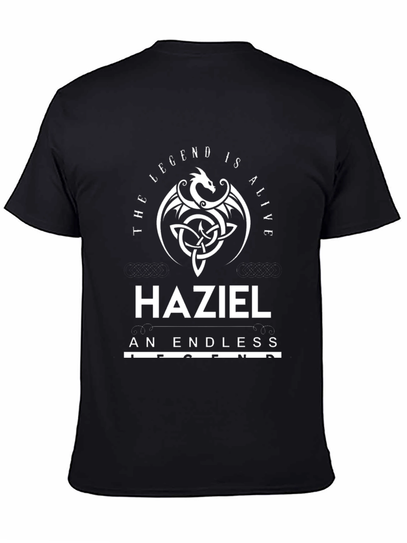 Haziel The Legend T-Shirt - Dragon Celtic Knot Design