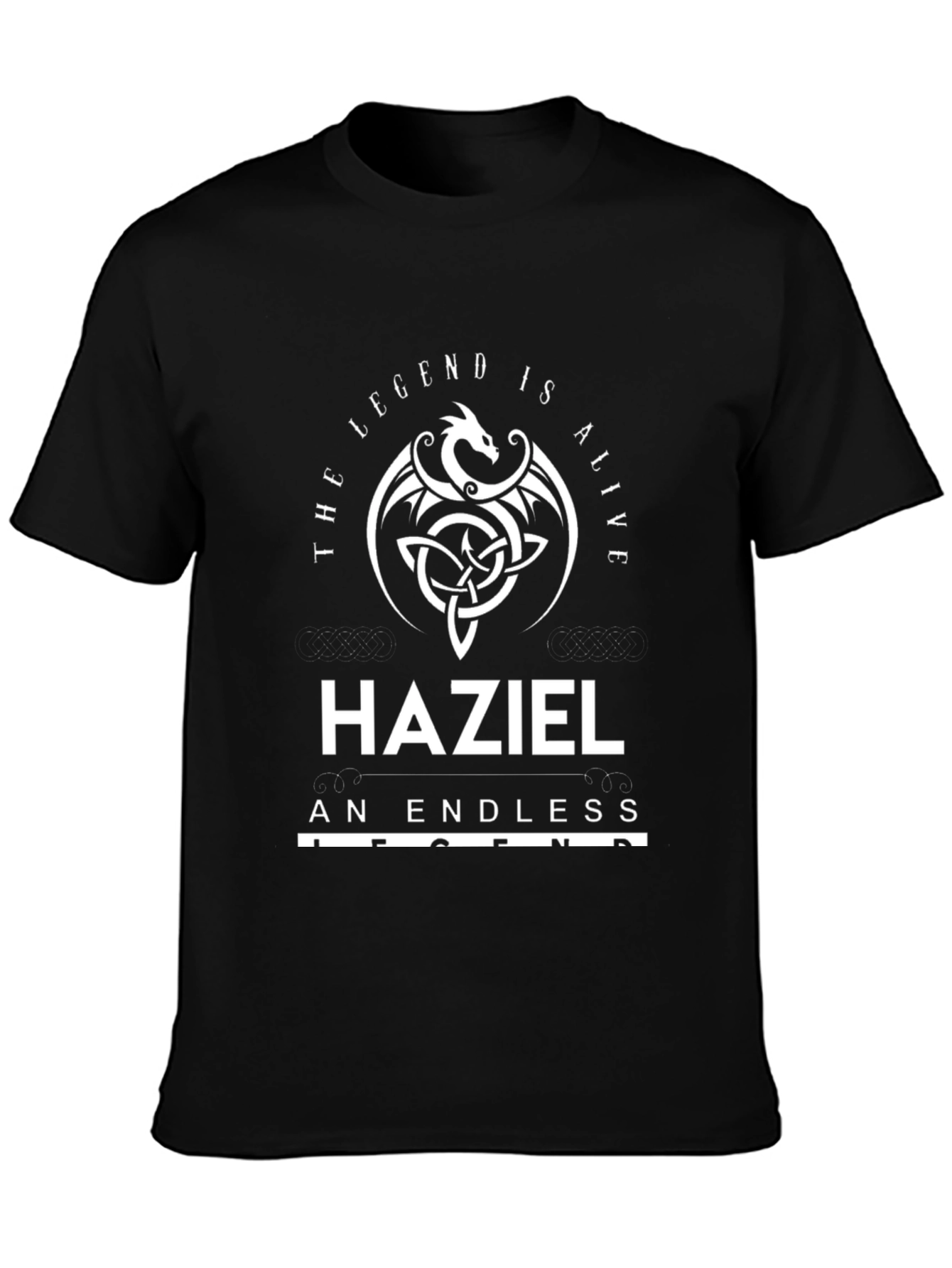 Haziel The Legend T-Shirt - Dragon Celtic Knot Design