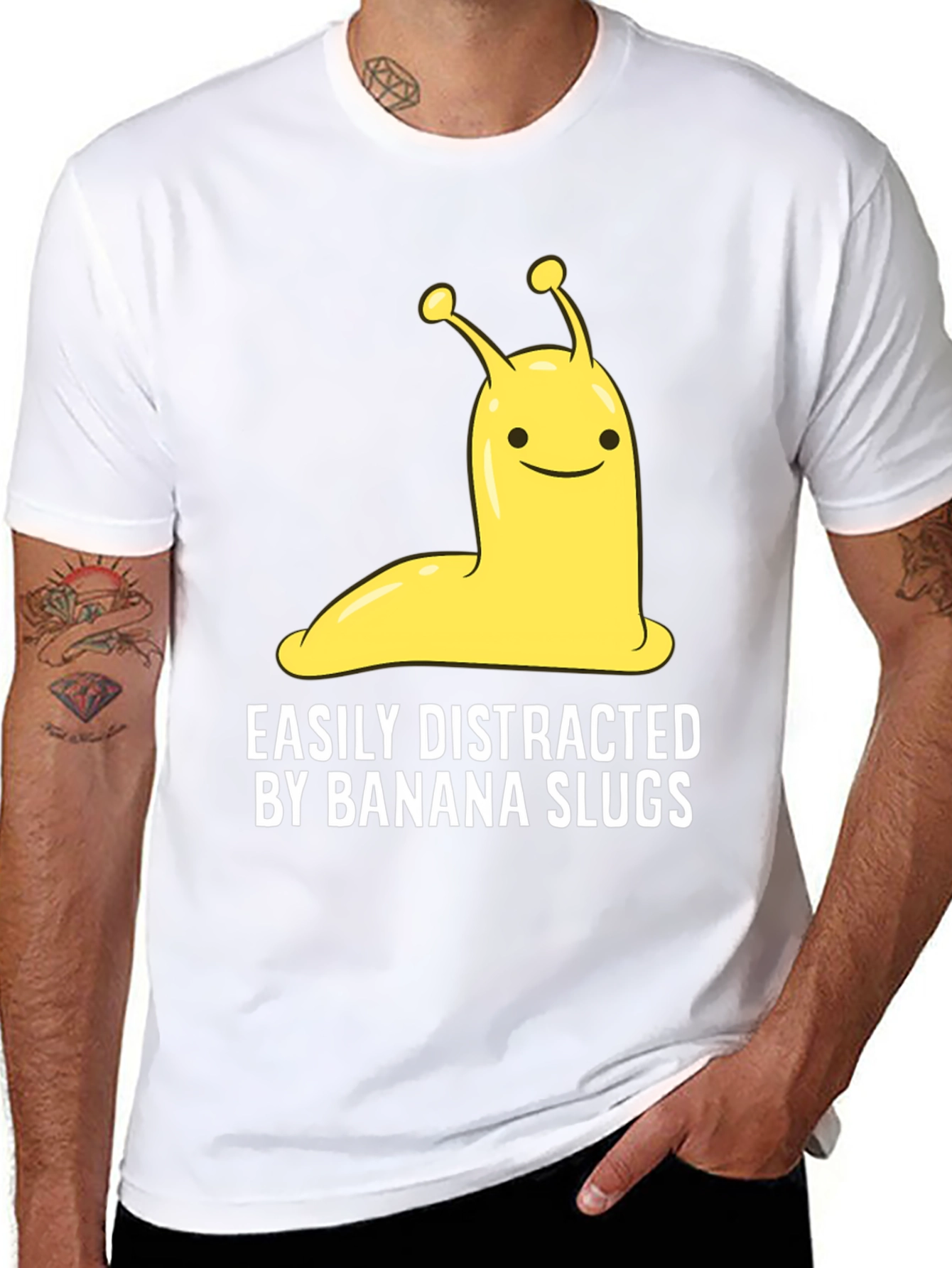 Banana Slug Tee - Easily Distracted Funny T-Shirt